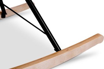 Konsimo Schaukelsessel ADDUCTI Stillsessel, breiter Sitz für mehr Komfort, ein Schaukelstuhl für jeden Stil, Hergestellt in EU
