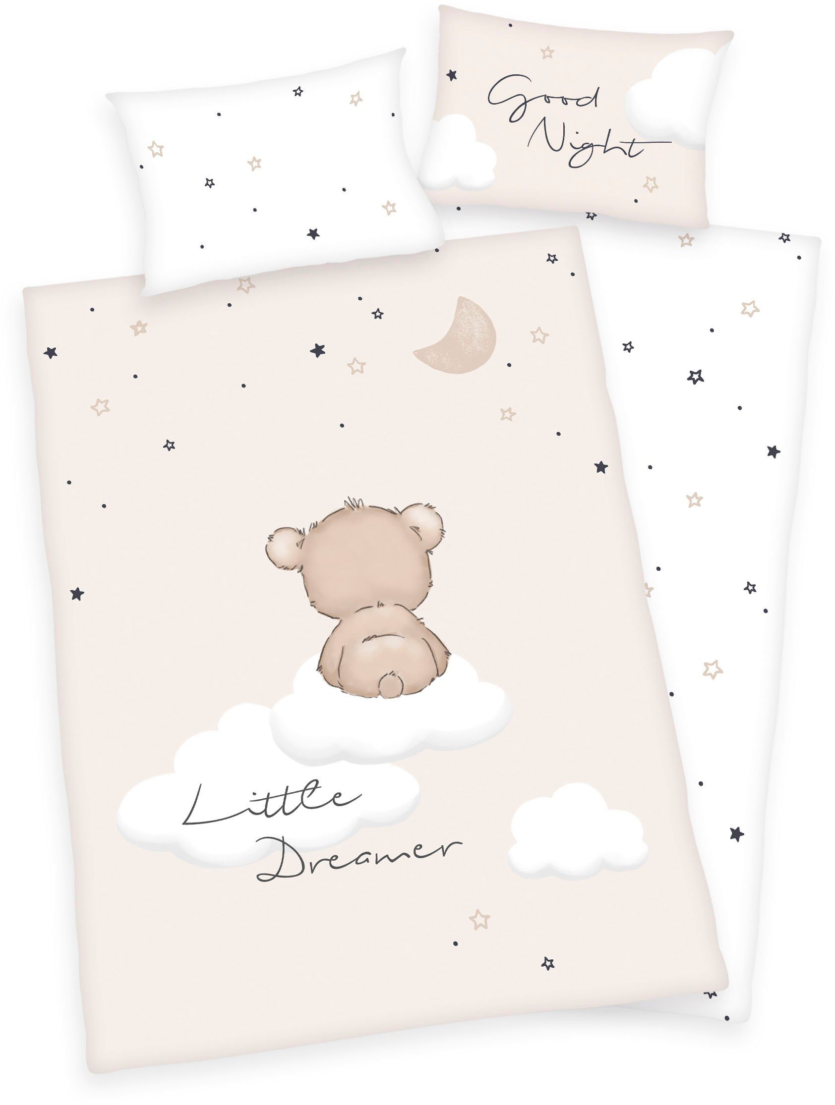 Babybettwäsche Little Dreamer, Baby Best, Renforcé, 2 teilig, mit liebevollem Motiv