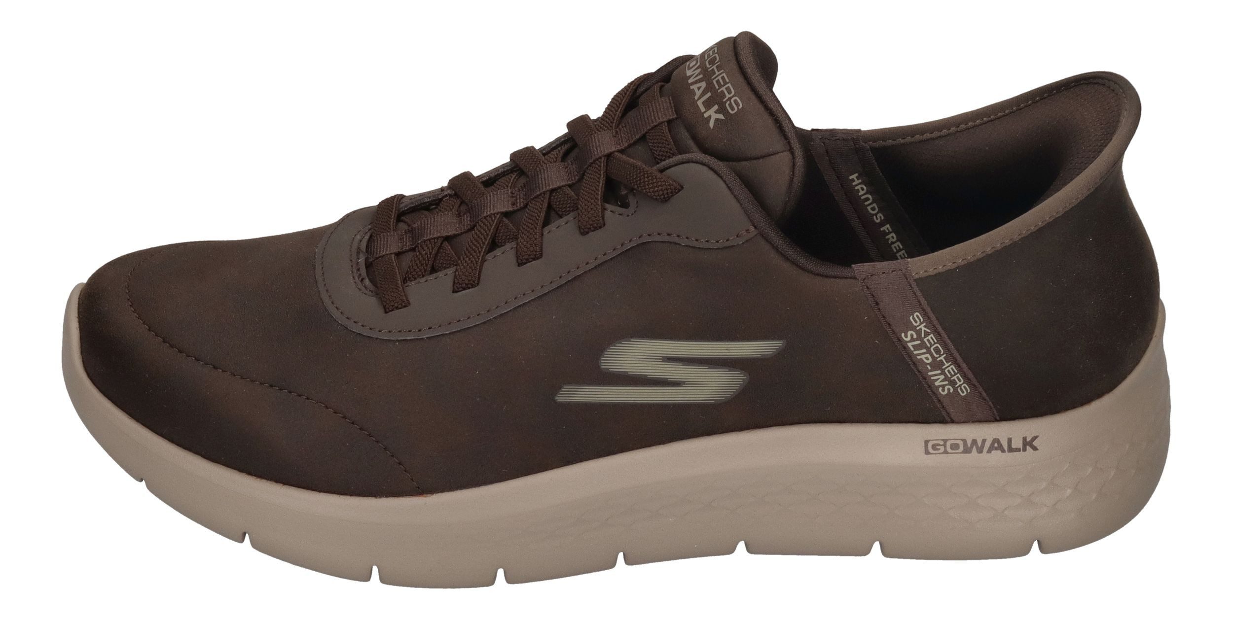 Skechers GO WALK FLEX HANDS UP 216326 Sneaker Brown günstig online kaufen