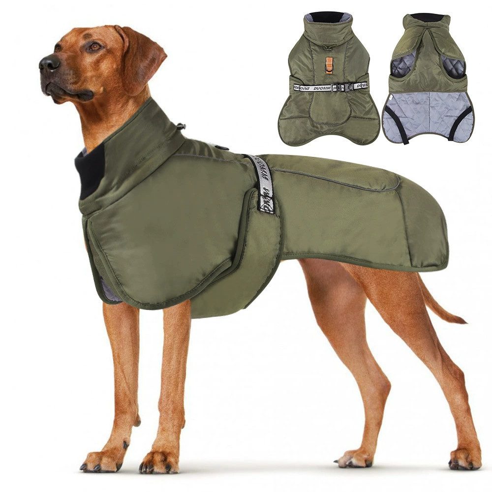 Ledander Hundejacke wintermantel hund wasserdicht,winddicht und warm für den Winter, ideal für kleine, mittelgroße und große Hunde