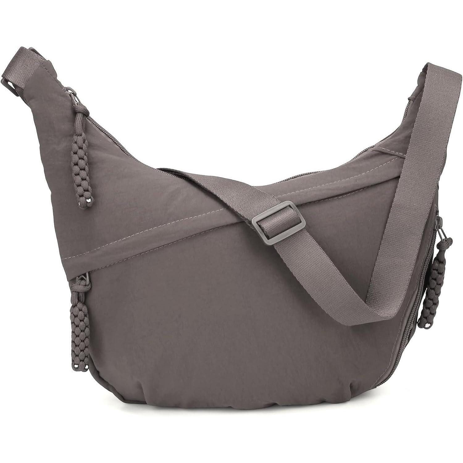 LuxusKollektion Schultertasche Halbmond Umhängetasche Nylon Groß Crossbody günstig online kaufen