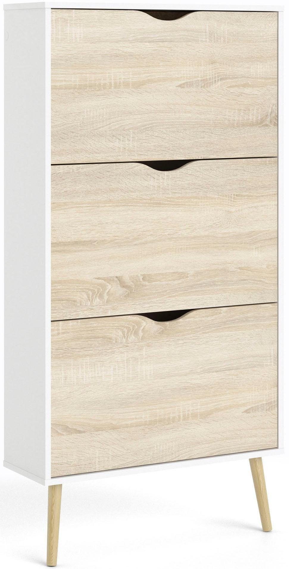 Schuhschrank Oslo Schuhaufbewahrung, Schuhkommode, Schuhregal, Garderobenschrank