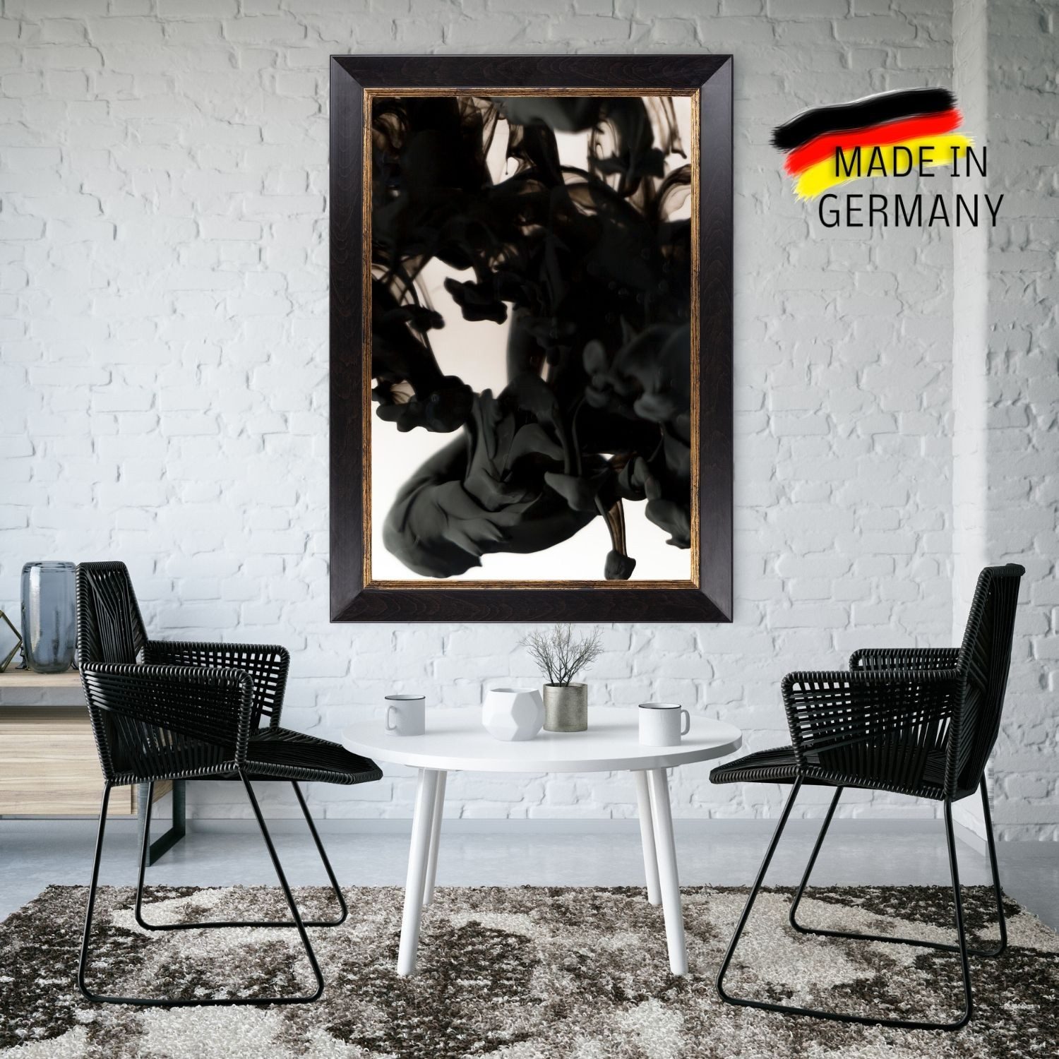 Clamaro Bilderrahmen Dunkelbraun Antik SOFIA Massivholz, Shabby – Bild 2 von 5