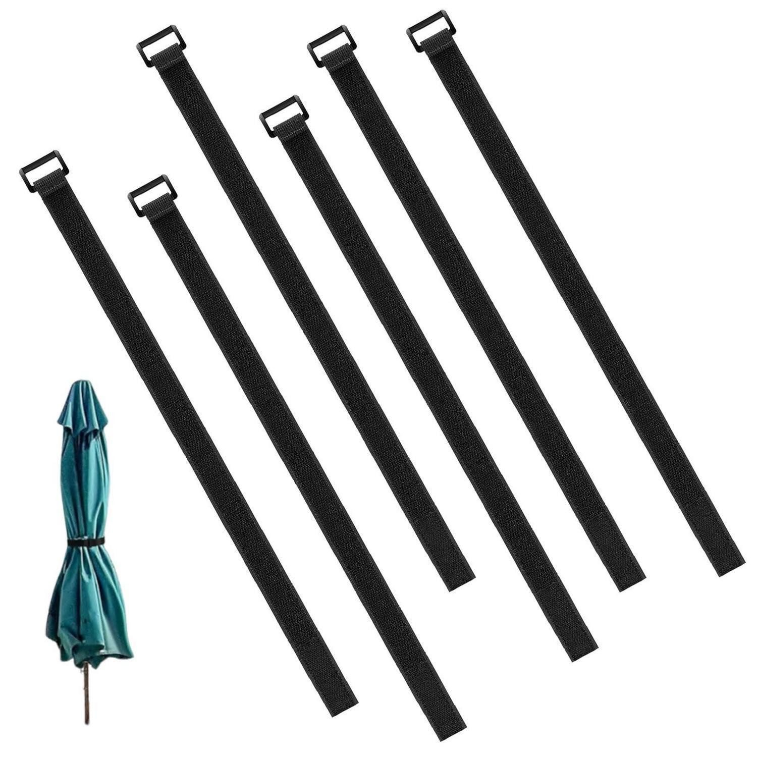 LuxusKollektion Spanngurt Spanngurte 6er Set 60cm verstellbar Klettband (6-St)