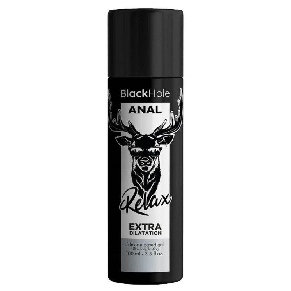 Black Hole Analgleitgel Silicone Extra Dilatation, Flasche mit 100ml, 1-tlg., silikonbasiertes Gleitgel für Analsex, für extra Dehnfähigkeit