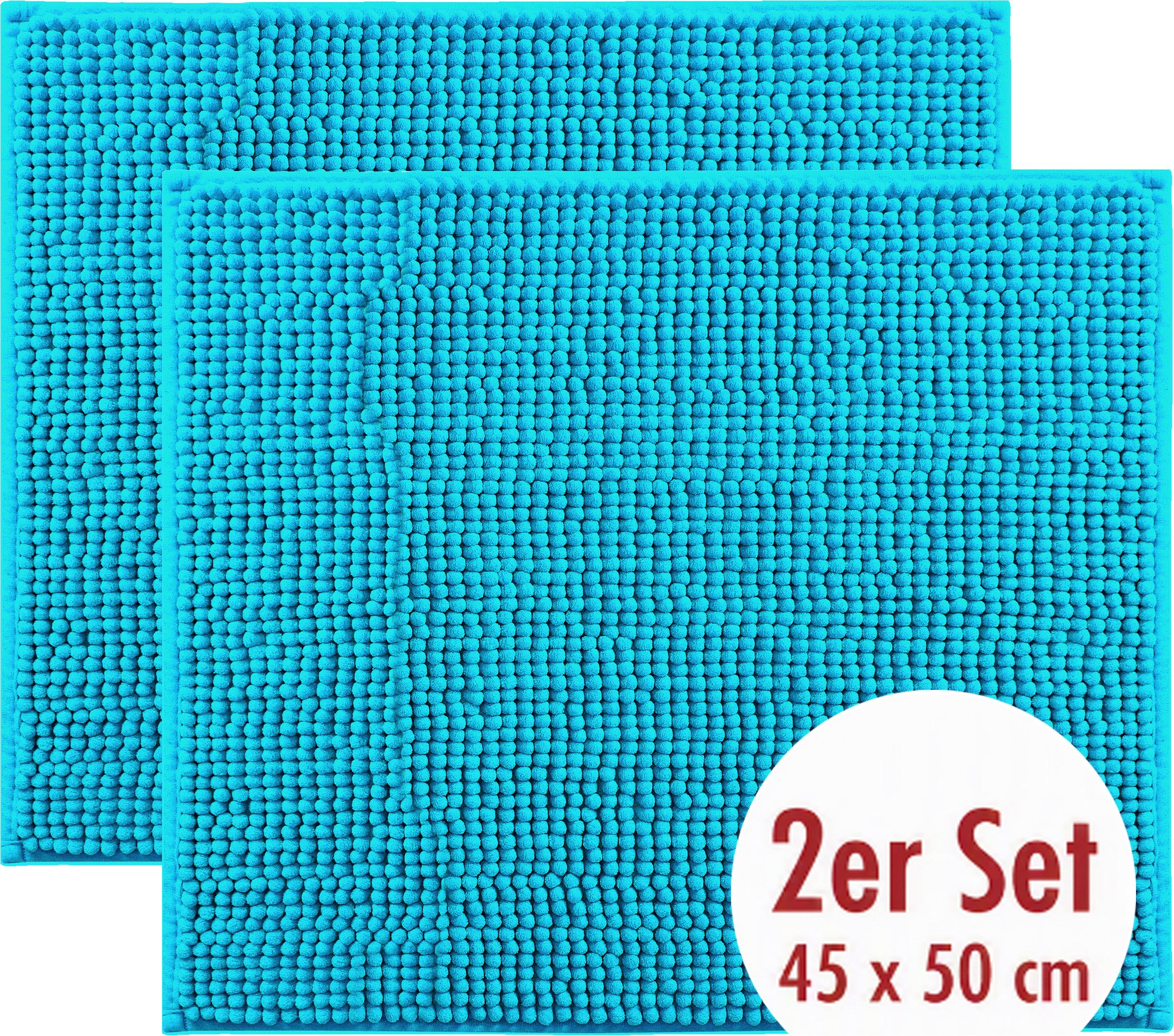 OTTO home Badematte Vanessa Chenille Standard, Badvorleger, Badezimmer, Duschvorleger, Höhe 15 mm, rutschhemmend beschichtet, schnell trocknend, strapazierfähig, fußbodenheizungsgeeignet, Polyester, rechteckig, Uni Farben, besonders weich
