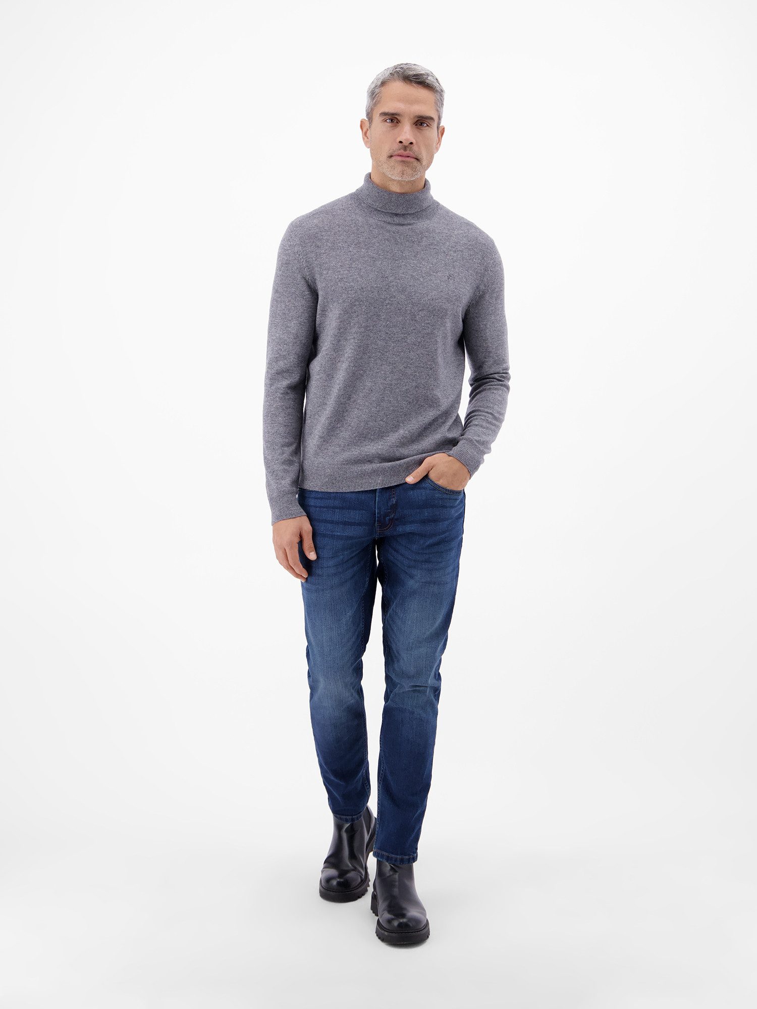 LERROS Slim-fit-Jeans CONLIN 5-Pocket Stretch-Denim, SLIM FIT, unifarben – Bild 4 von 5