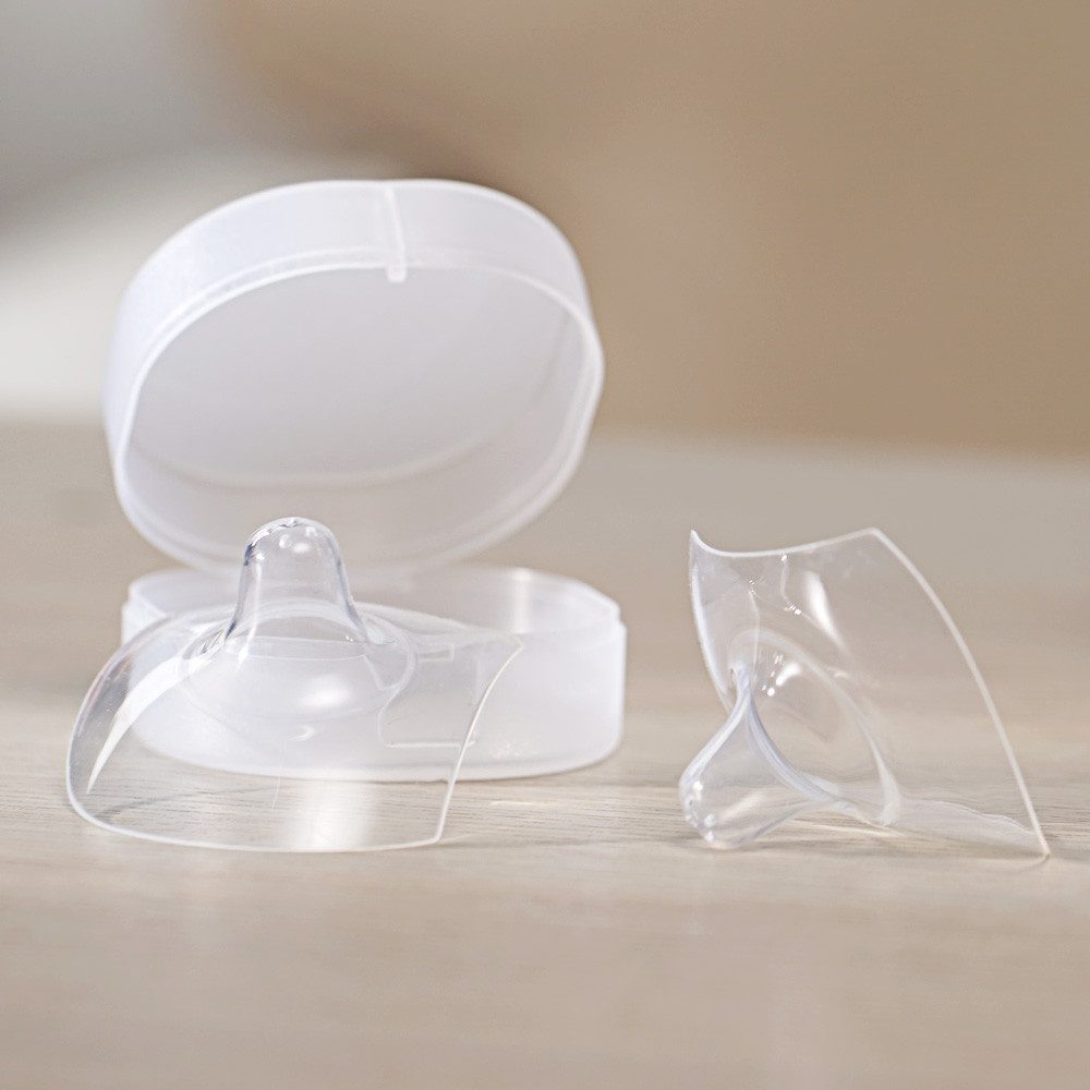 Haakaa Stillhütchen Stillhütchen Ultradünn, BH-Stilleinlagen, dünnes Silikon (2 Paar), Frei von BPA, PVC and Phthalaten