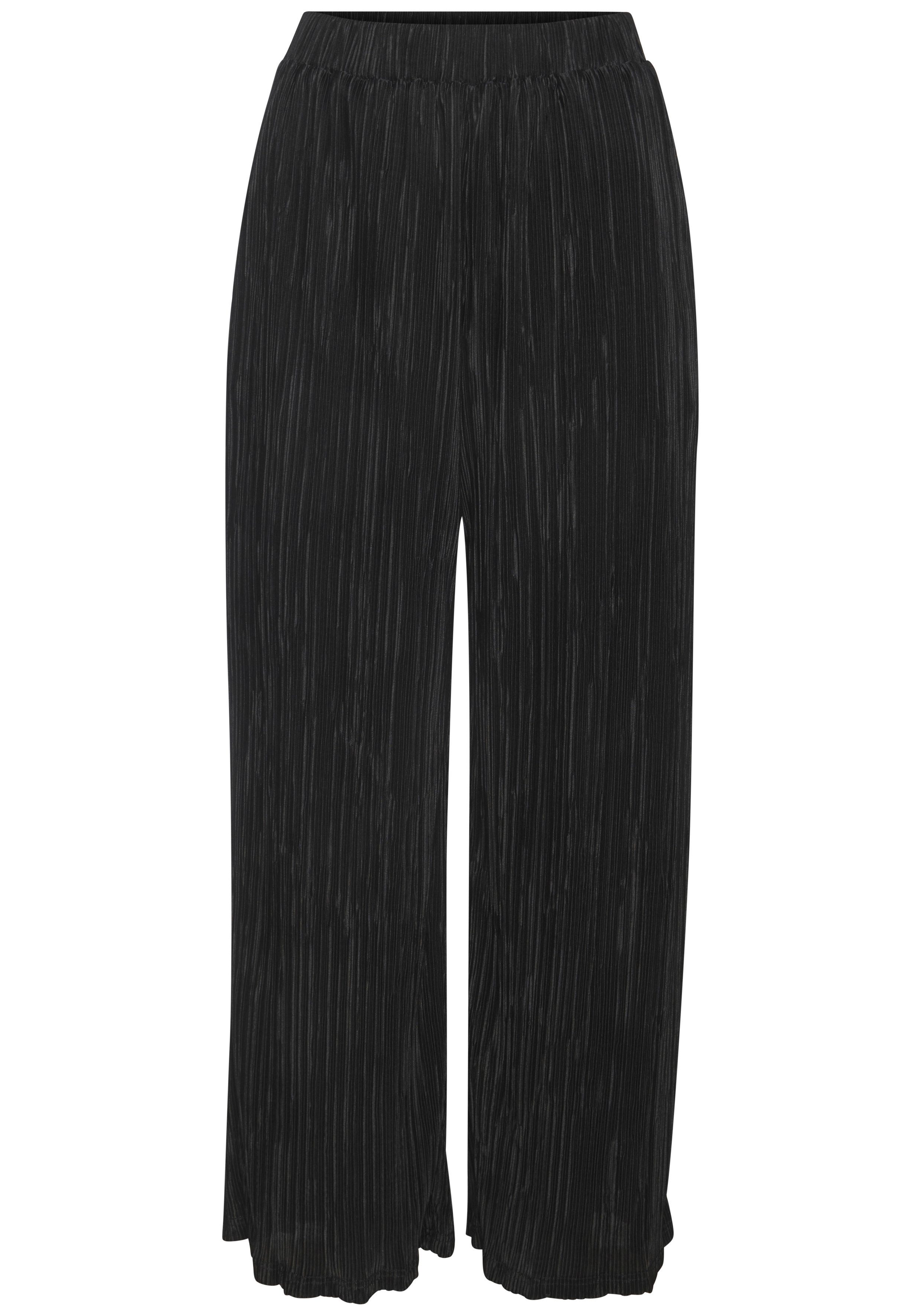 LASCANA Schlupfhose aus leicht plissierter Ware