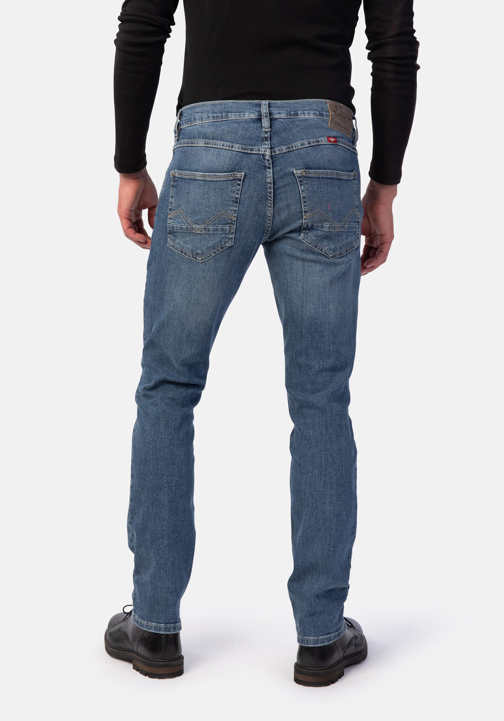 HERO by John Medoox 5-Pocket-Jeans Portland Denim Slim Straight Stretch Jea günstig online kaufen