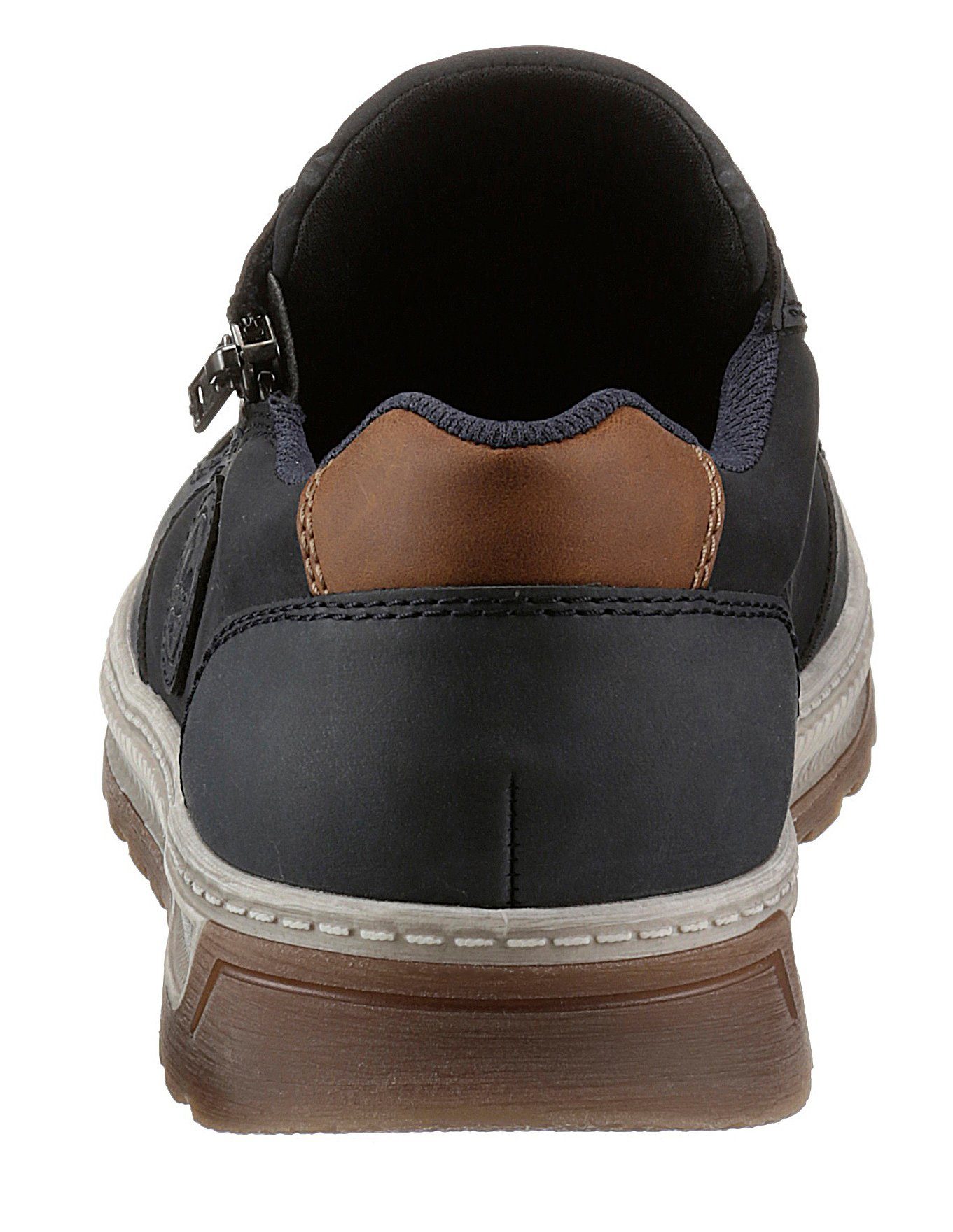 Rieker Sneaker Freizeitschuh, Halbschuh, Schnürschuh mit Kontrastbesatz günstig online kaufen