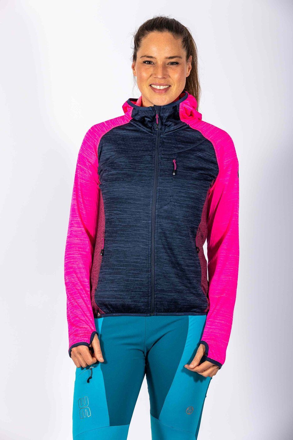 TAUBENBLAU/FUCH Maul Funktionsjacke Fleec Riedlerspitz-Megastretch