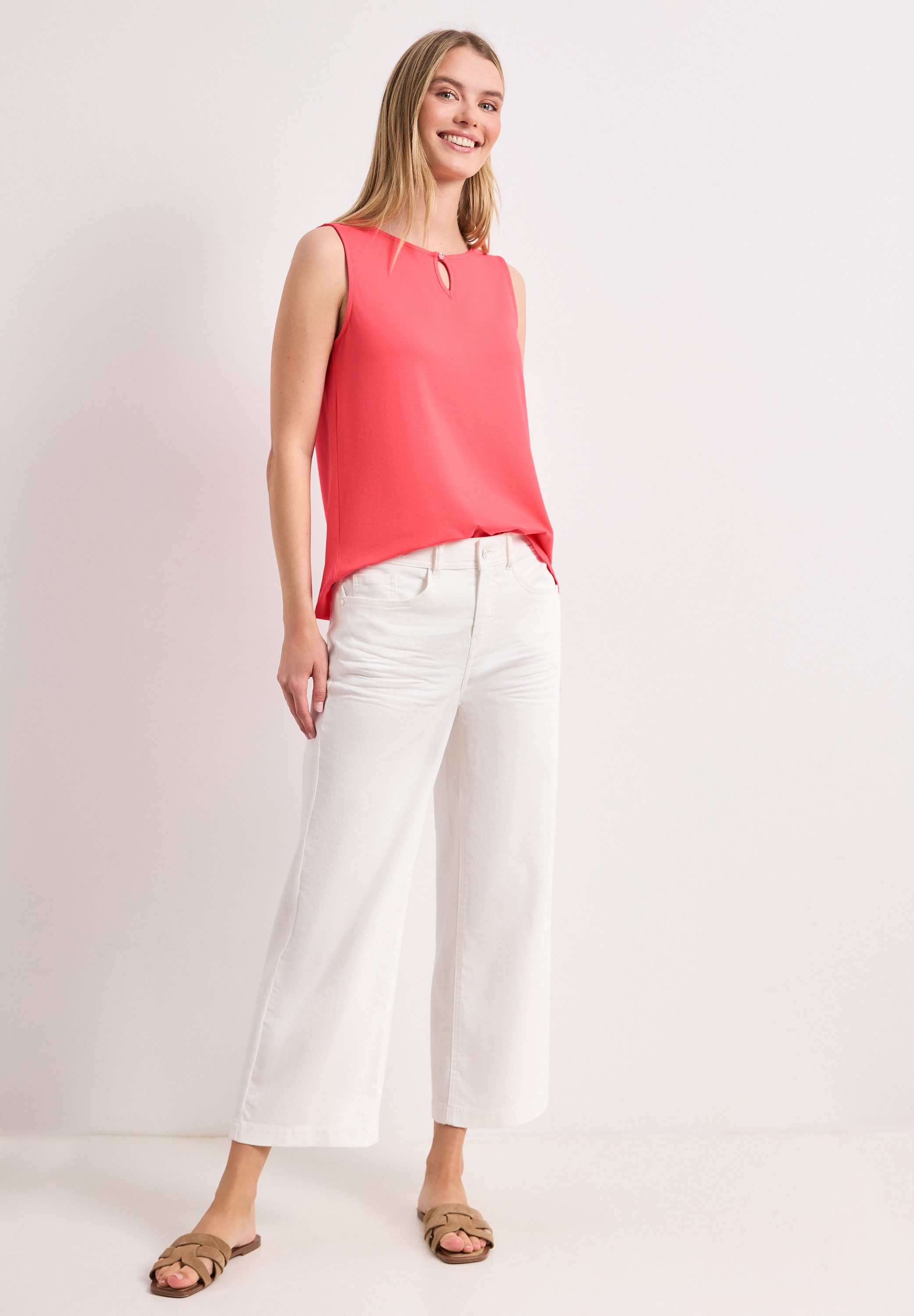 STREET ONE V-Shirt aus strecthigem Viskosematerial – Bild 3 von 5