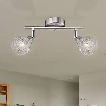 etc-shop LED Kugelleuchte, Leuchtmittel nicht inklusive, Spotleuchte Deckenstrahler Deckenleuchte Lampe Wohnzimmer, 2