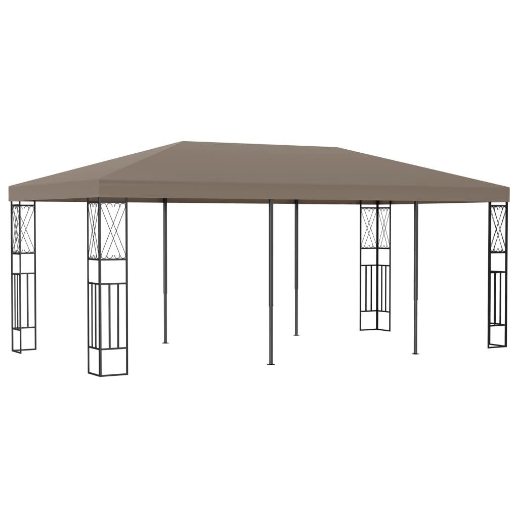 Pavillon Pavillon Gartenzelt 6x3 m Taupe Stoff
