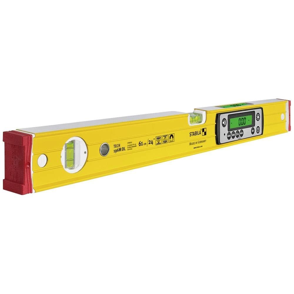 Stabila Wasserwaage Digitale Wasserwaage61 cm, wasser- und staubdicht nach IP 67 19823, mit Magnet, mit Rutschstopper, inkl. Tasche