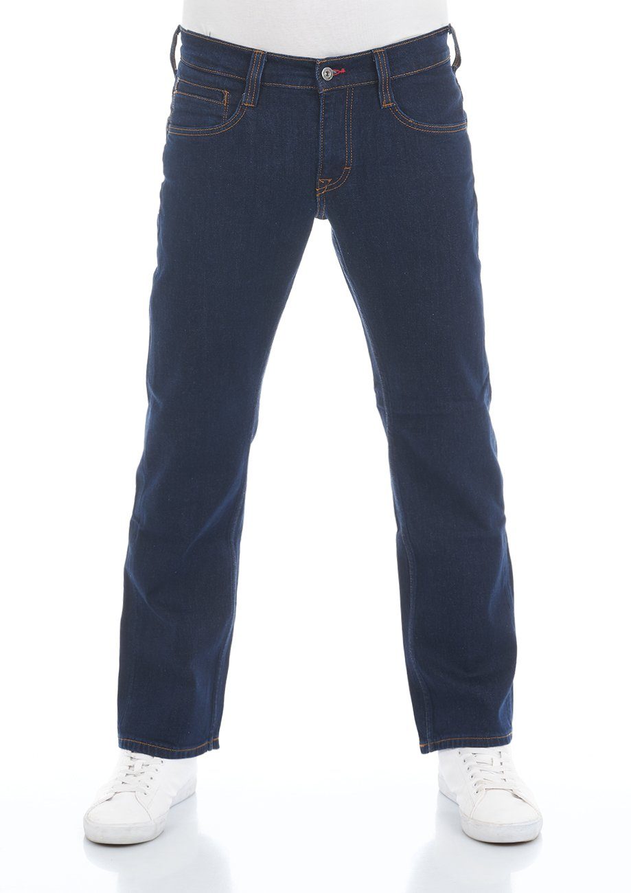 (940) Cut Dark Herren mit Blue Stretch Denim Boot Hose Bootcut-Jeans MUSTANG Oregon Denim Jeanshose