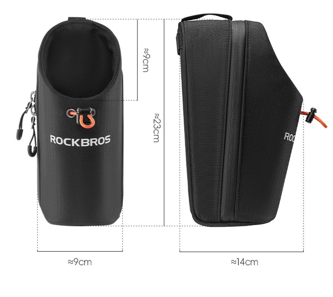 ROCKBROS Scootertasche Scootertasche Lenkertasche für Scooter und Fahrrad mit Flaschenfach