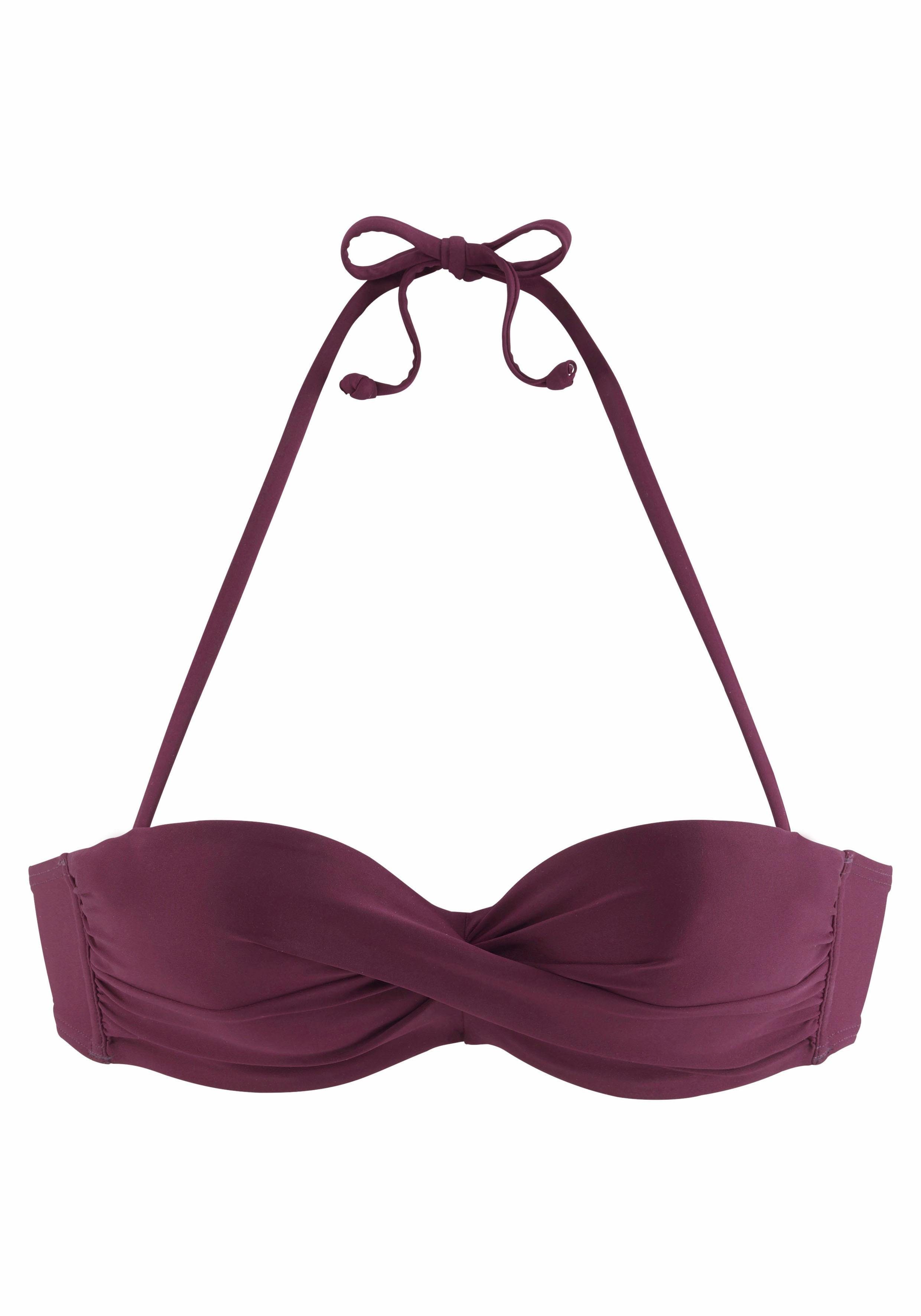 LASCANA Bügel-Bandeau-Bikini-Top Italy, mit seitlichen Stäbchen günstig online kaufen