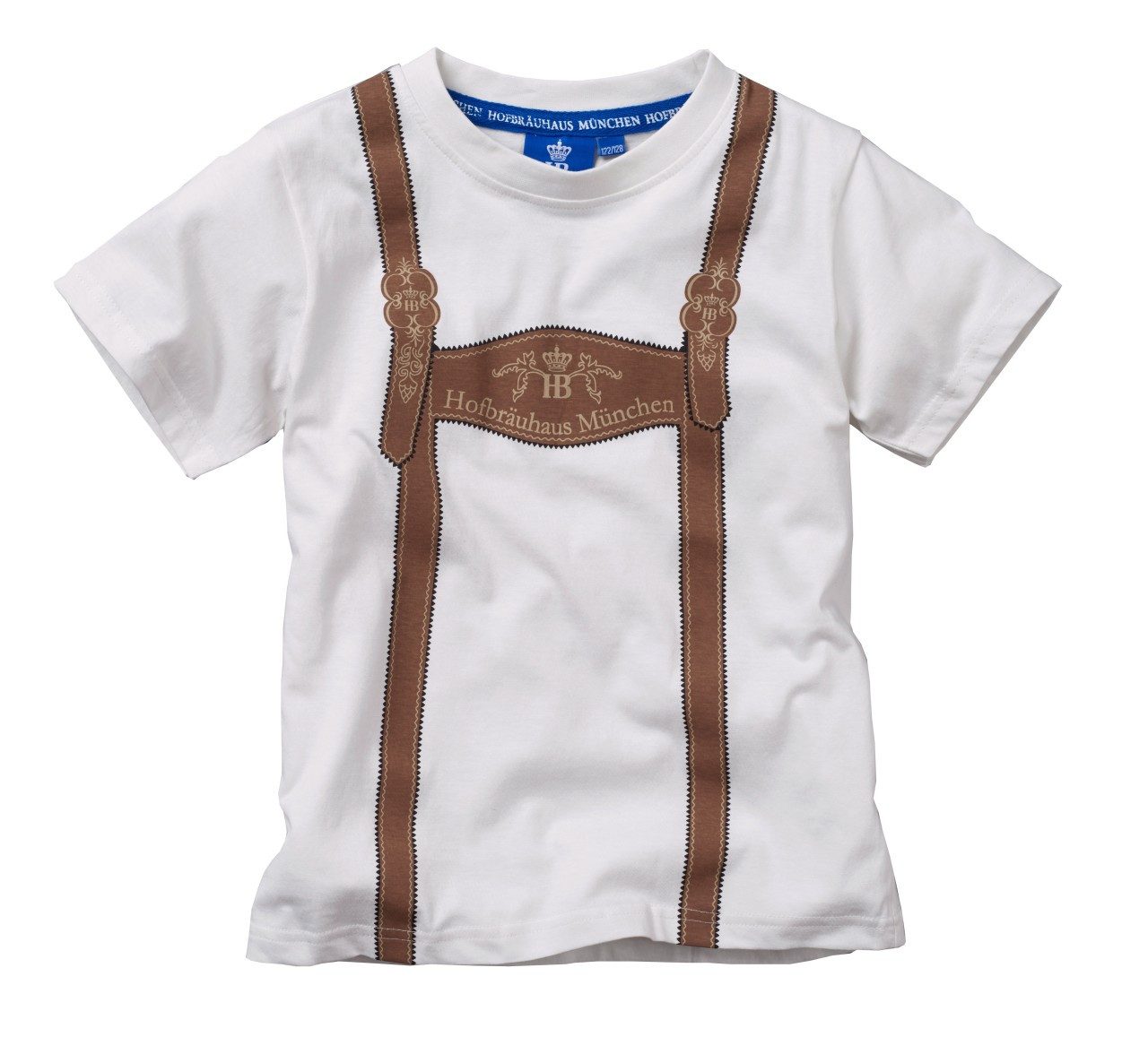 Hofbräuhaus München T-Shirt Kinder, Dirndl-Look, Lederhosen-Look aus 100 % Baumwolle