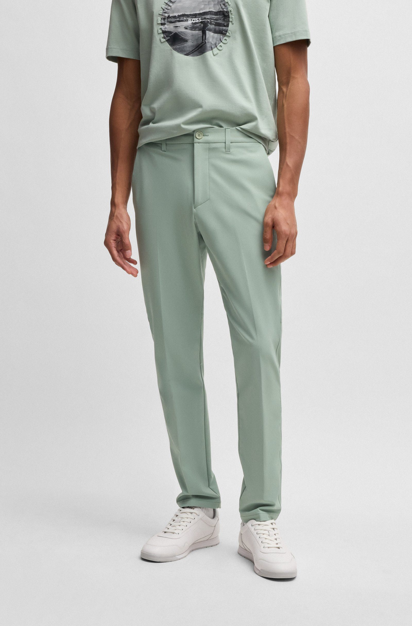 BOSS GREEN Stoffhose T-Commuter aus wasserabweisendem günstig online kaufen
