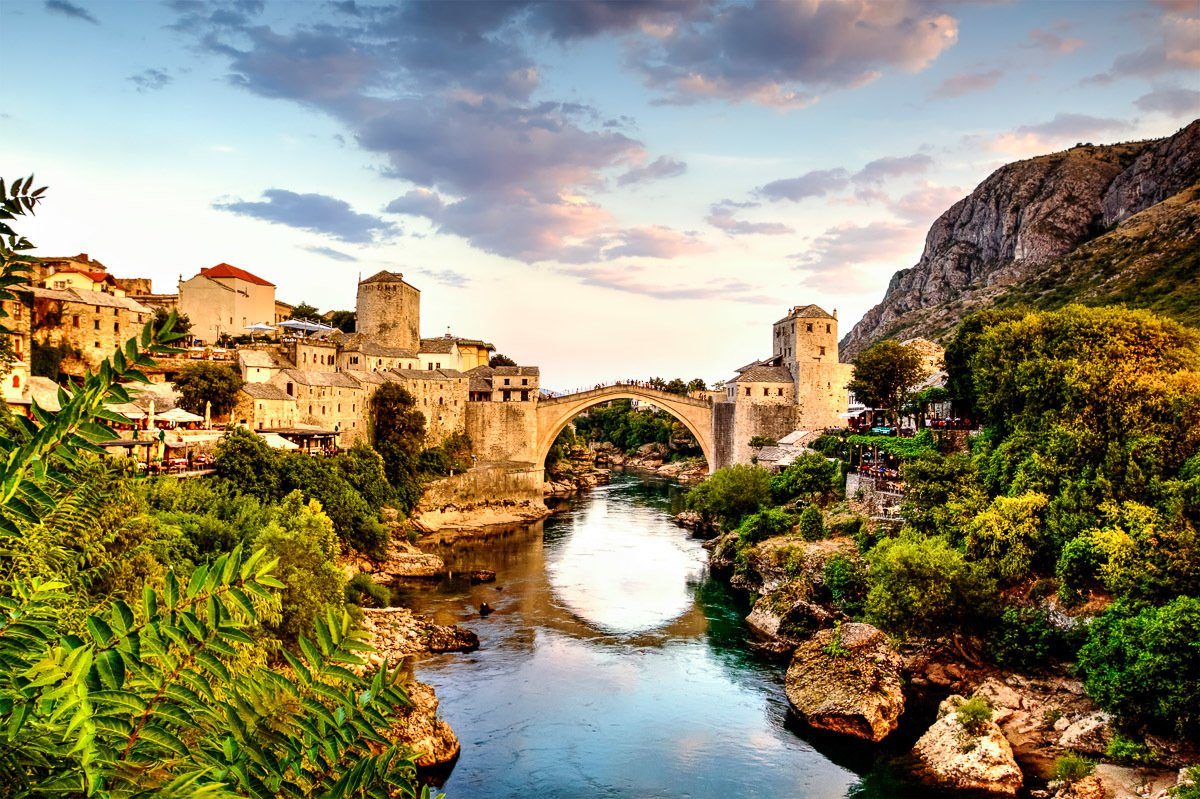 Papermoon Fototapete Mostar Alte Brücke