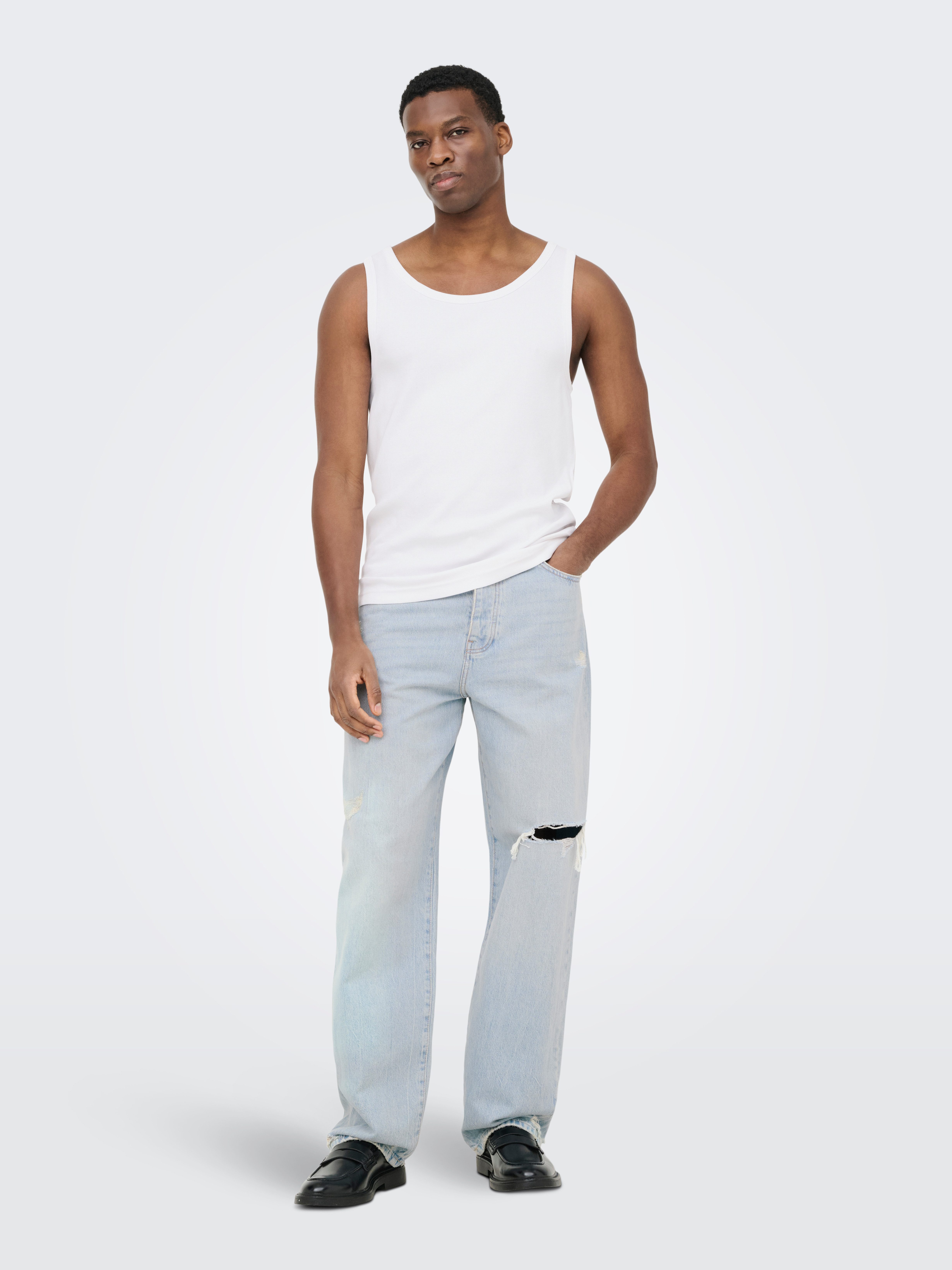 ONLY & SONS Rundhalsshirt ONSTANNER REG SL TANK TOP NOOS – Bild 4 von 5