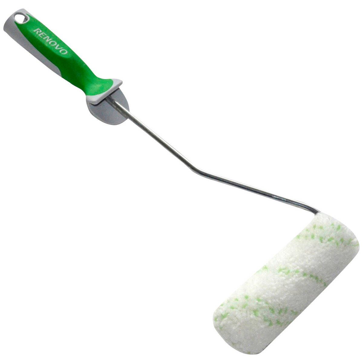 Renovo Farbroller 45039136 (Solo, für Dispersions-, Wand- und Deckenfarben), abriebfester Teflon® Spezialbezug, Softtouch-Griff
