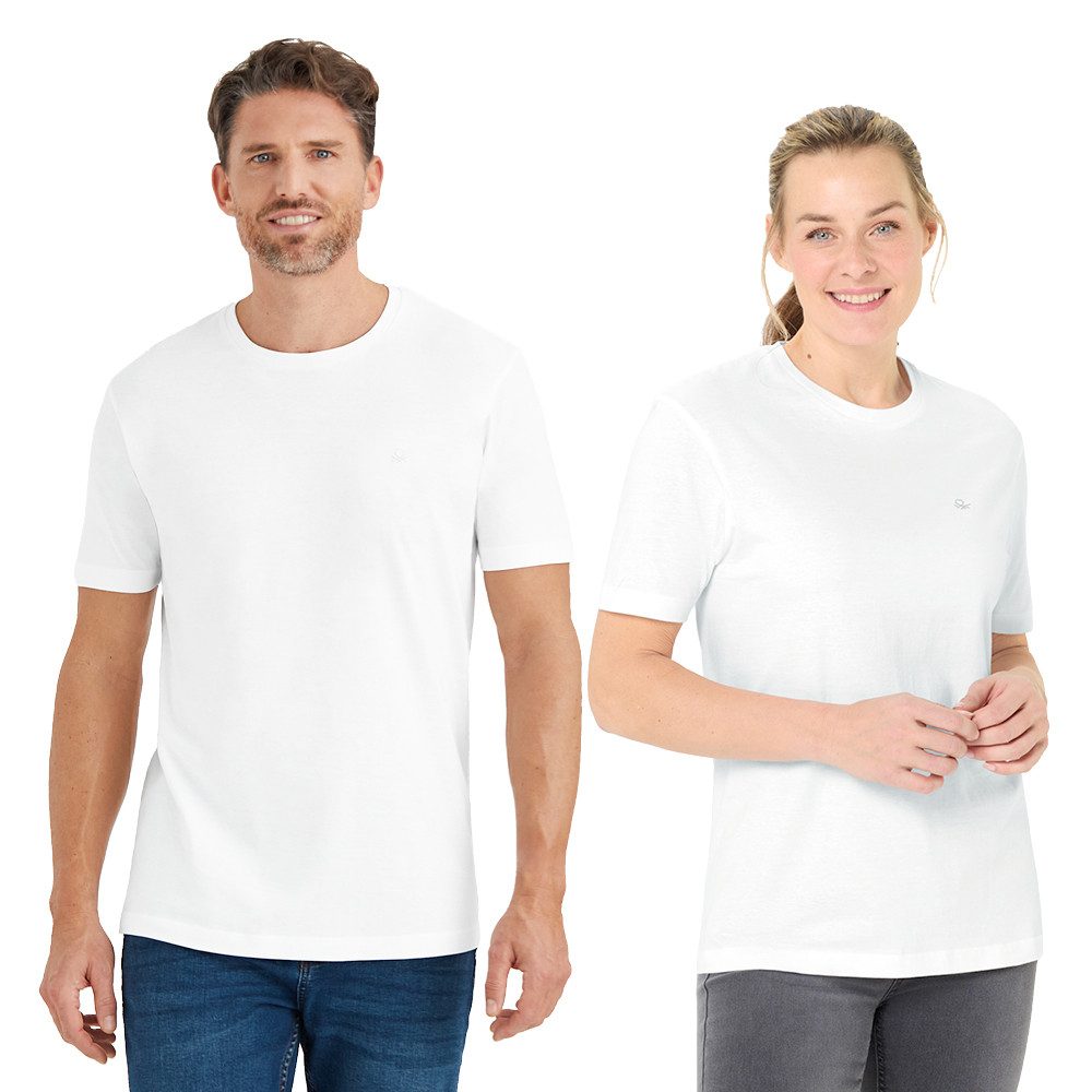 United Colors of Benetton Kurzarmshirt aus 100% Baumwolle (Set, 5er Pack) Hautfreundlich dank Naturmaterial