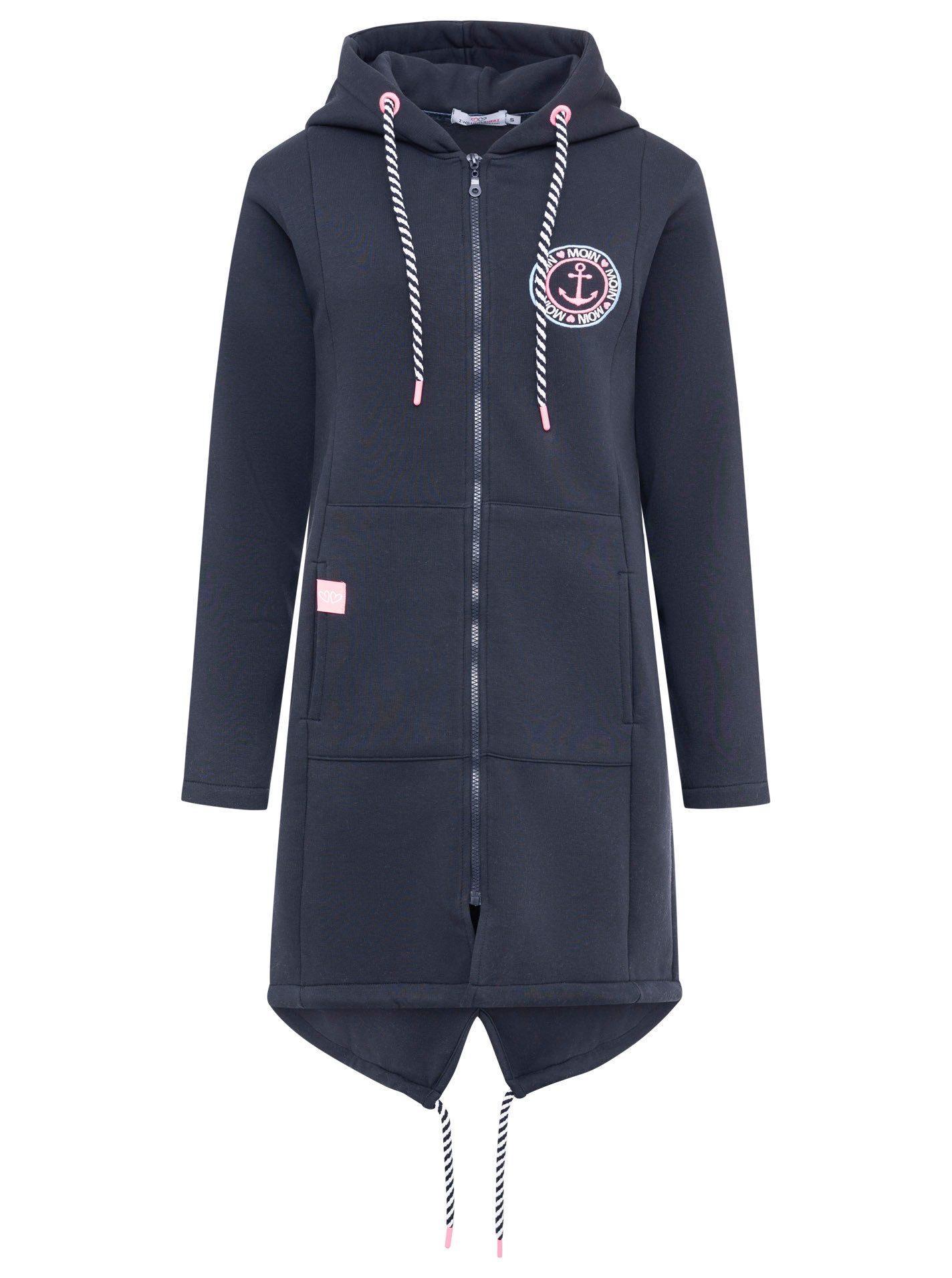 Zwillingsherz Jerseymantel "Meeresglück" mit großem Motiv am Rücken günstig online kaufen