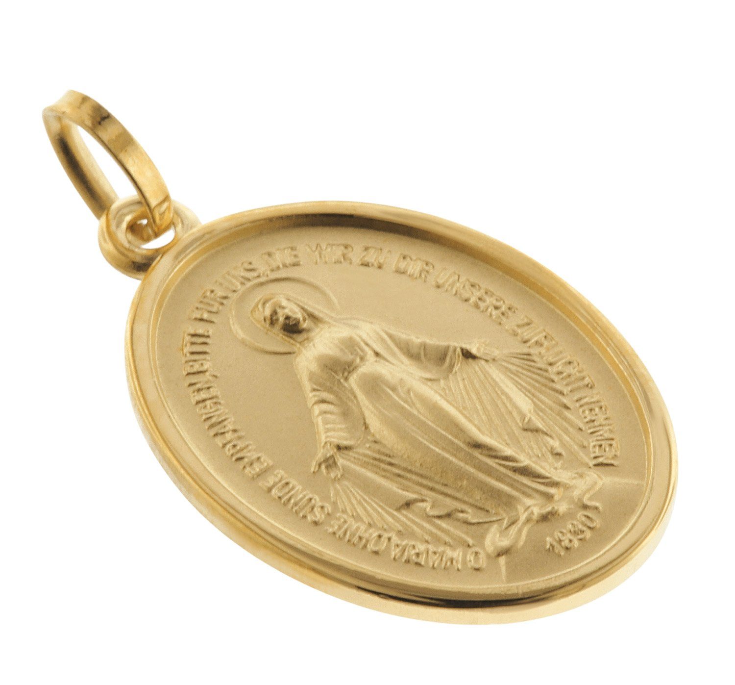 3. Bild von trendor Runder Anhänger Milagrosa Gold 750 (18 Karat) 20 mm