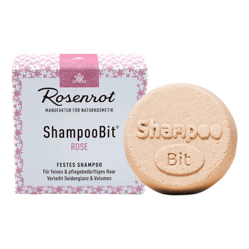 Rosenrot Festes Haarshampoo Festes ShampooBit® - Rose 60g