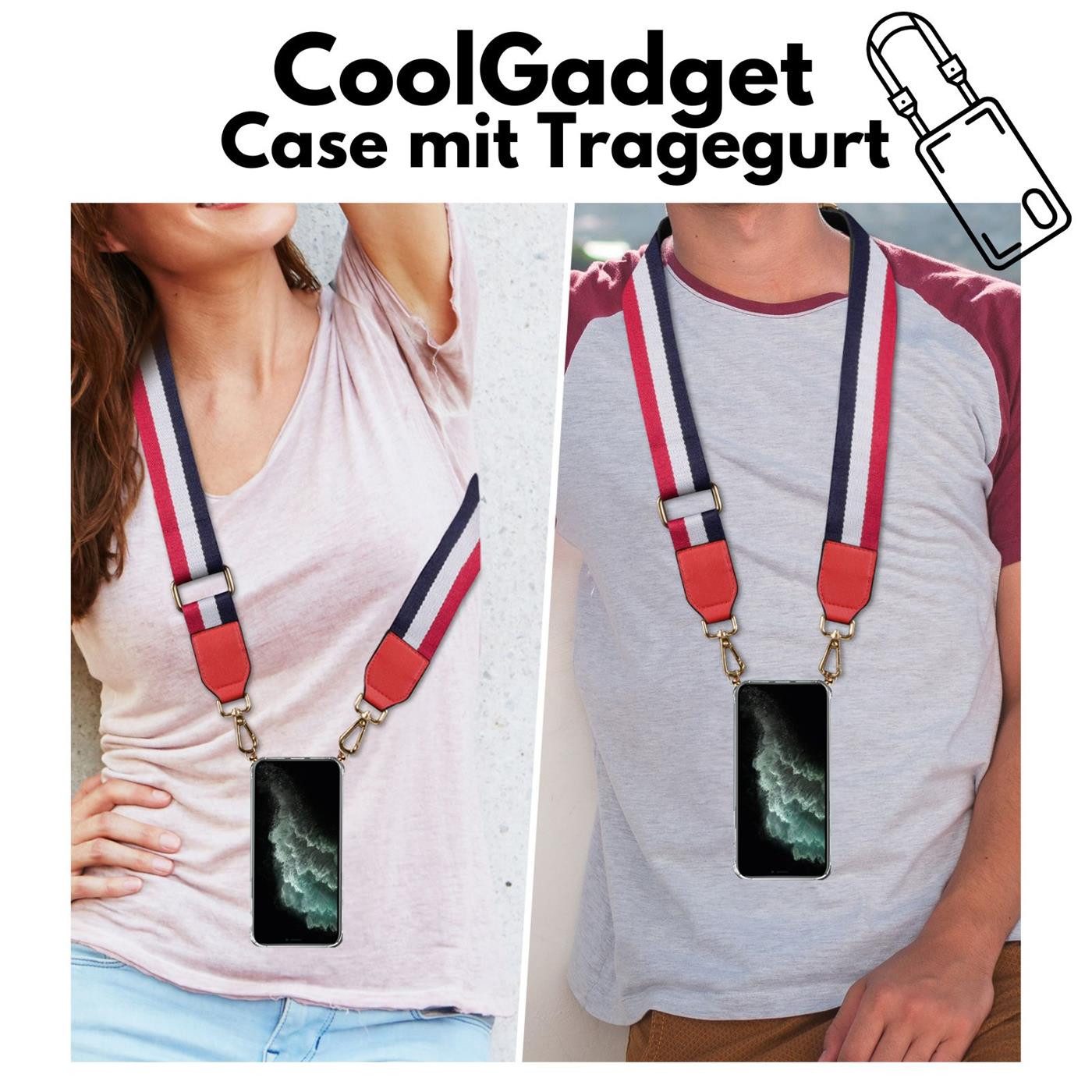 CoolGadget Handyhülle Handyhülle mit Handyband für Apple iPhone 13 Pro, Case zum Umhängen Kette Halsband Kordel mit Hülle für iPhone 13 Pro