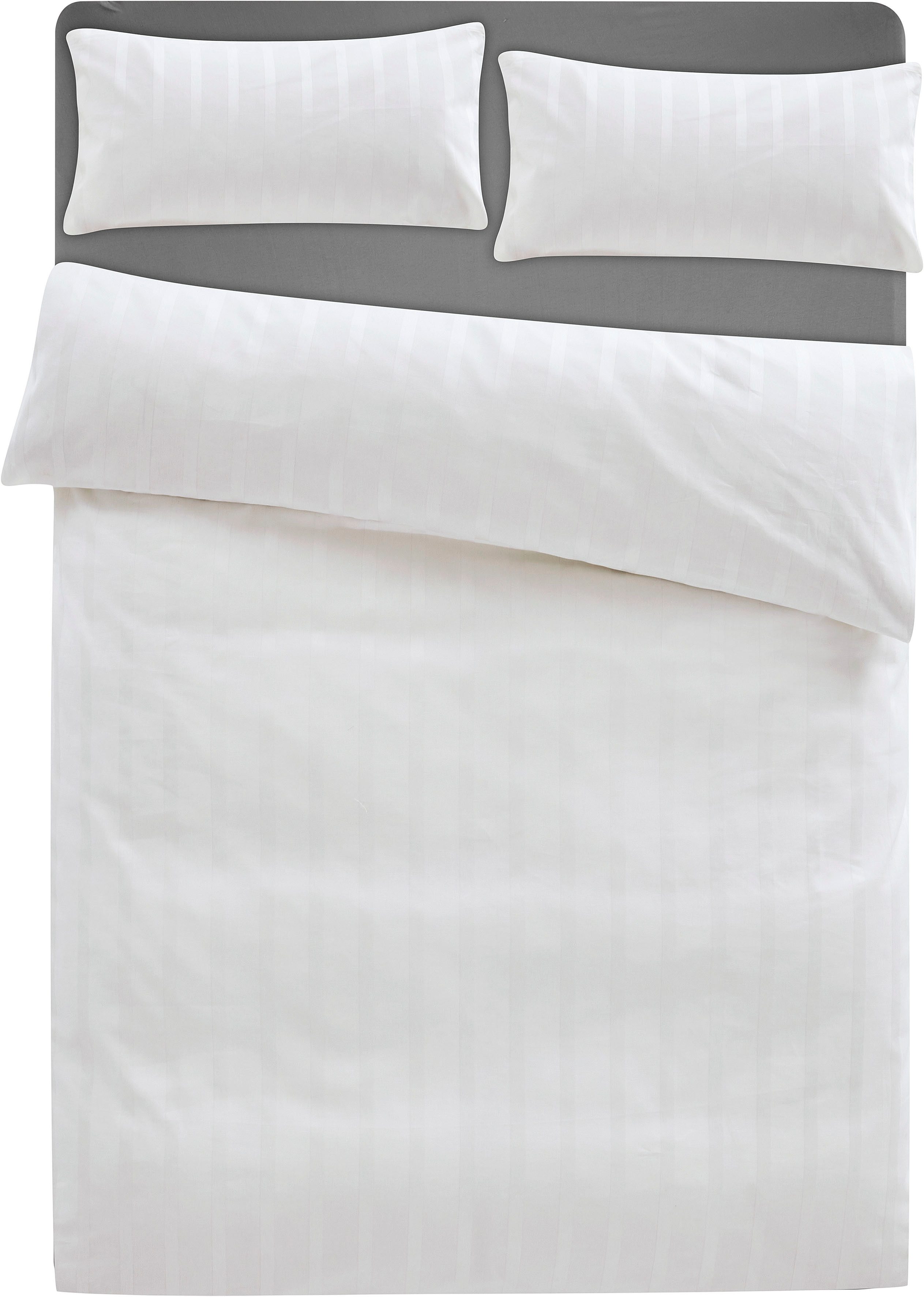 LeGer Home by Lena Gercke Постельное белье Leonore, Mako-Satin, 2 teilig, Mako-Satin Streifen aus 100% Baumwolle, Размер ab 135x200 cm