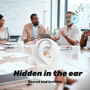 Xmenha Universelle Kompatibilität mit allen Bluetooth In-Ear-Kopfhörer (Unsichtbares Mini-Design für ungestörten Schlaf oder Musikgenuss. Komfortable Passform, auch beim Liegen auf der Seite., Kompaktes,Klarer Sound 24 Std.Akkulaufzeit Perfekt für Schlaf & Musik)