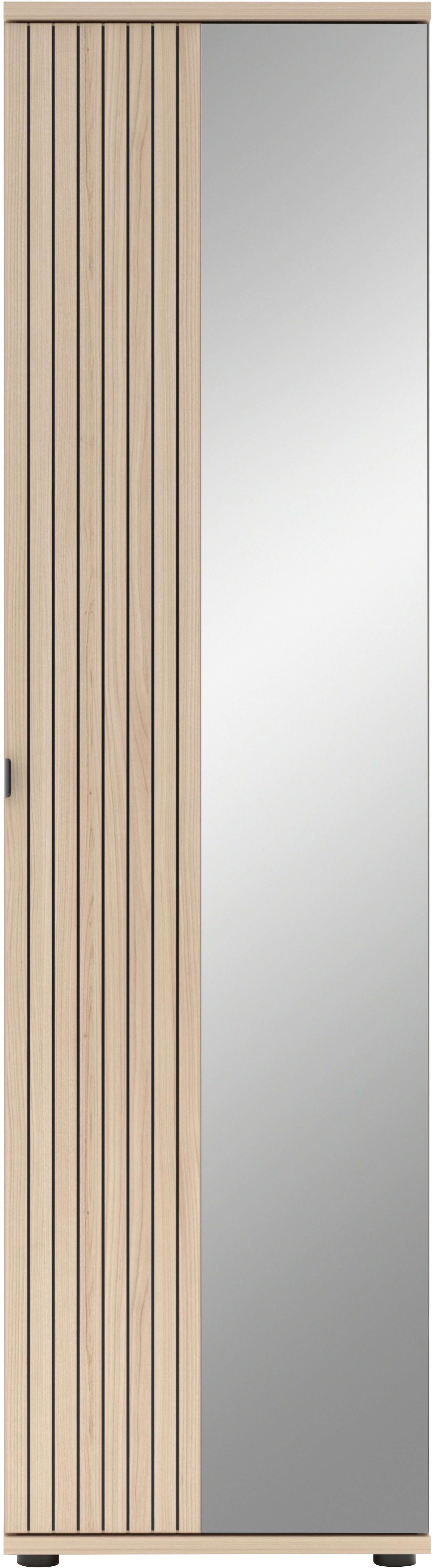 Innostyle Garderobenschrank PISA Garderobenschrank (1-St) Tür re/li montierbar, ausziehbare Kleiderstange, Soft Close