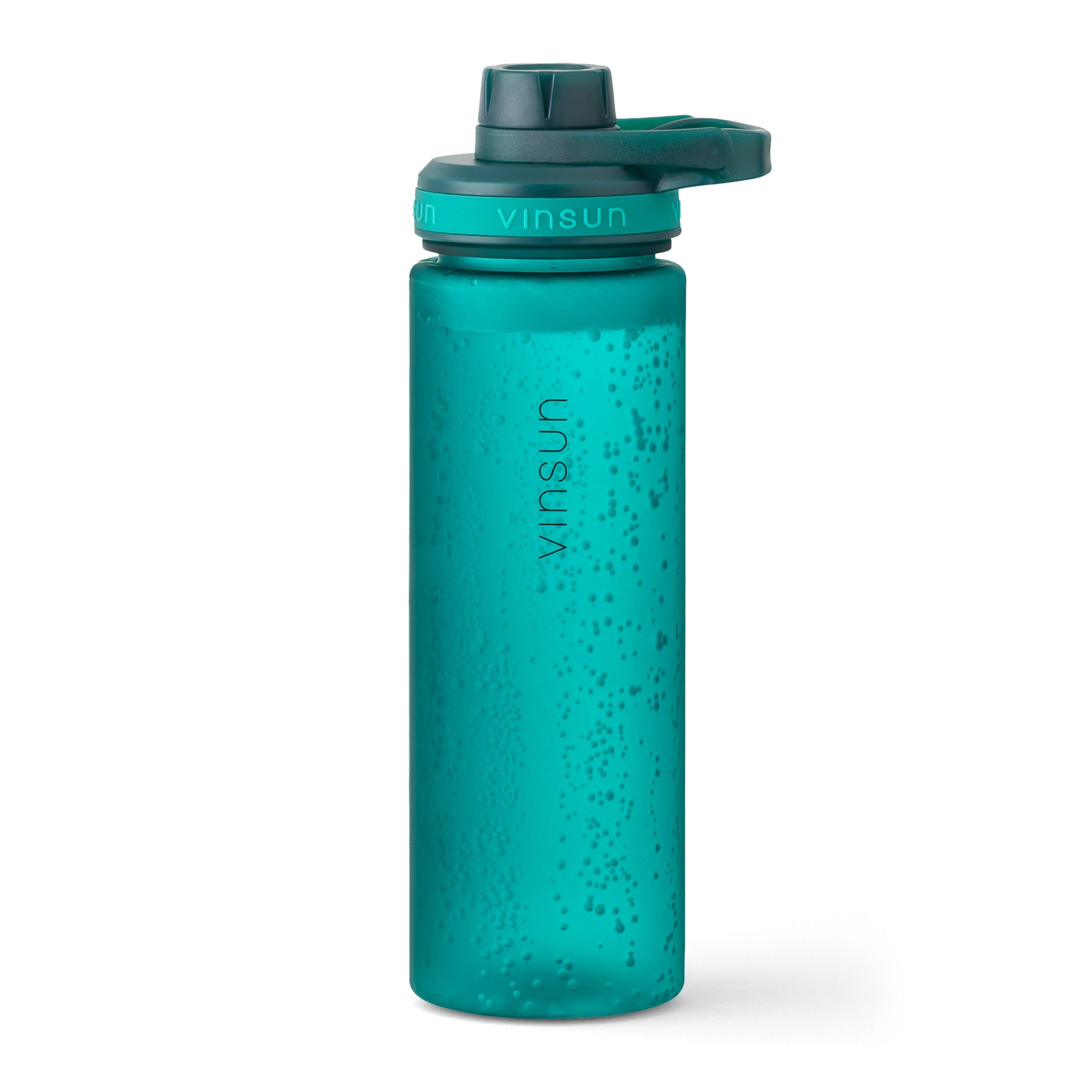 Vinsun Trinkflasche Sportflasche 750ml - Wasserflasche BPA frei & Kohlensäure geeignet, Auslaufsicher, bruchsicher, wiederverwendbar, leicht, Tritan Flasche
