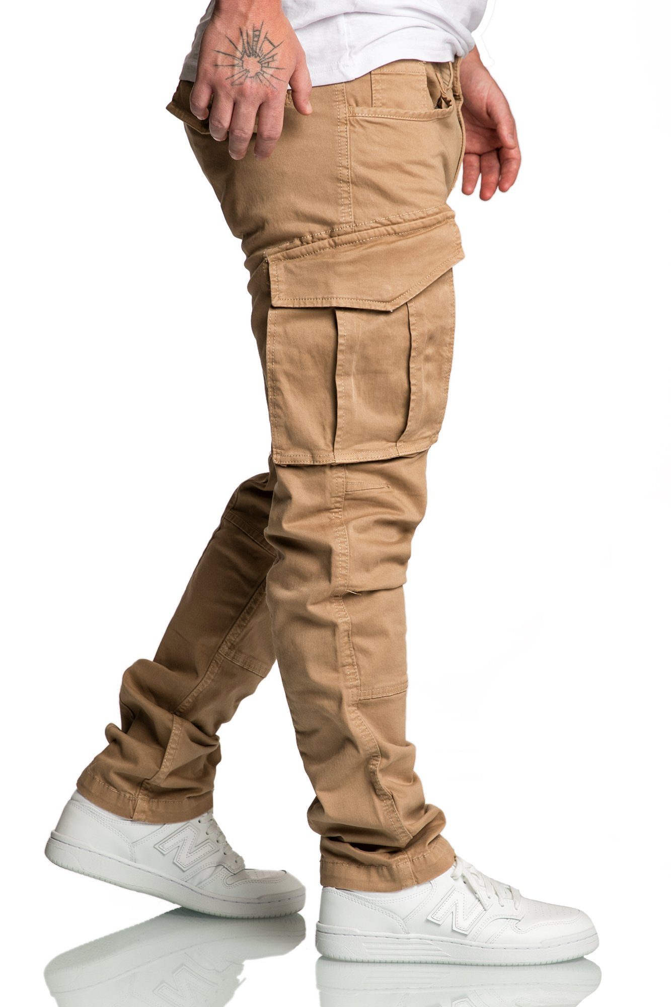 Amaci&Sons Chinohose WYATT Cargo Jogger-Chino Herren Cargo Jogger Chino Hose Jeans – Bild 5 von 5