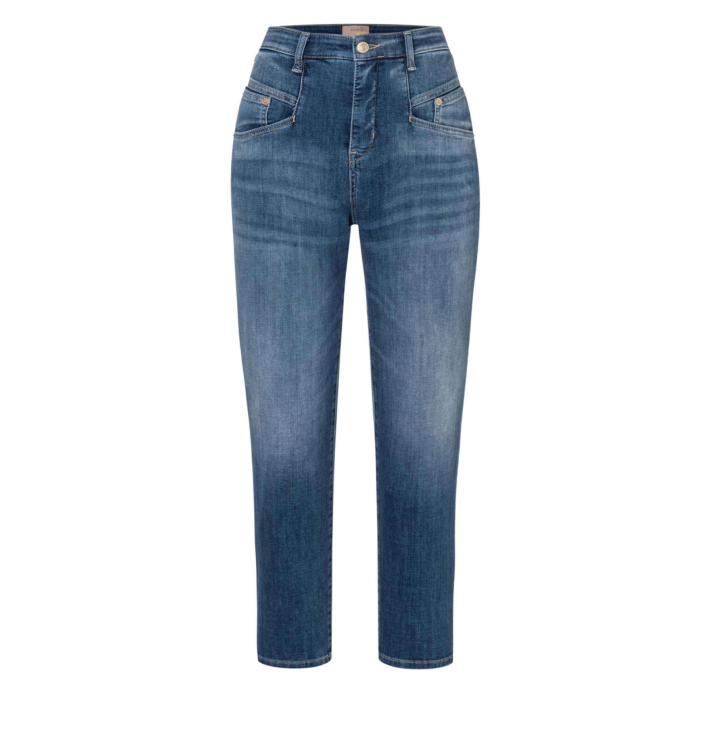 MAC Stretch-Jeans MAC RICH CARROT wash D825 2610-90-0389L MEIS denim SYLVIE - blue used