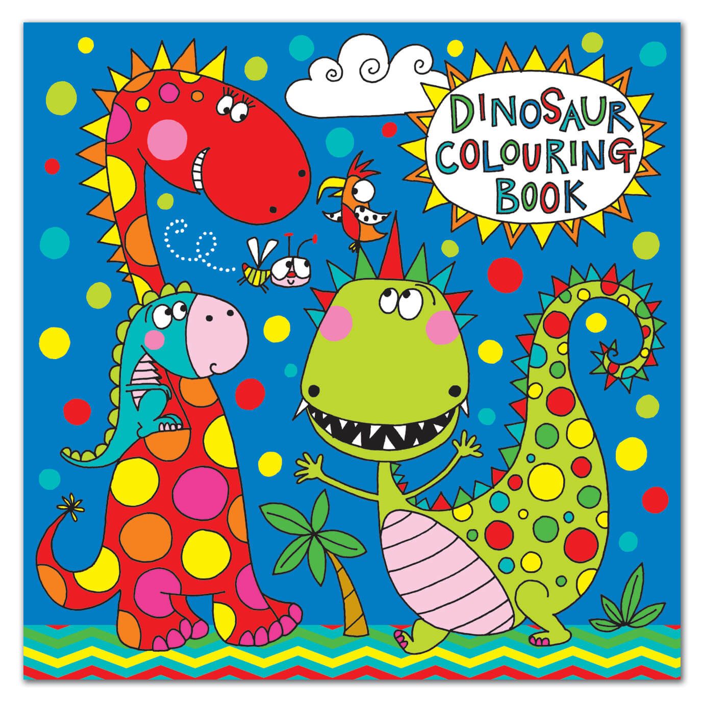 Partystrolche Malblock Malbuch Drachen & Dinos