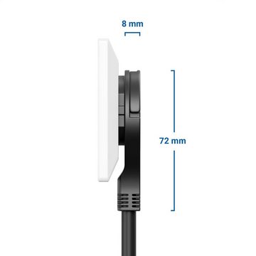 deleyCON deleyCON 6 Fach Steckdosenleiste mit Flachstecker Stromleiste 3,0m Steckdosenleiste