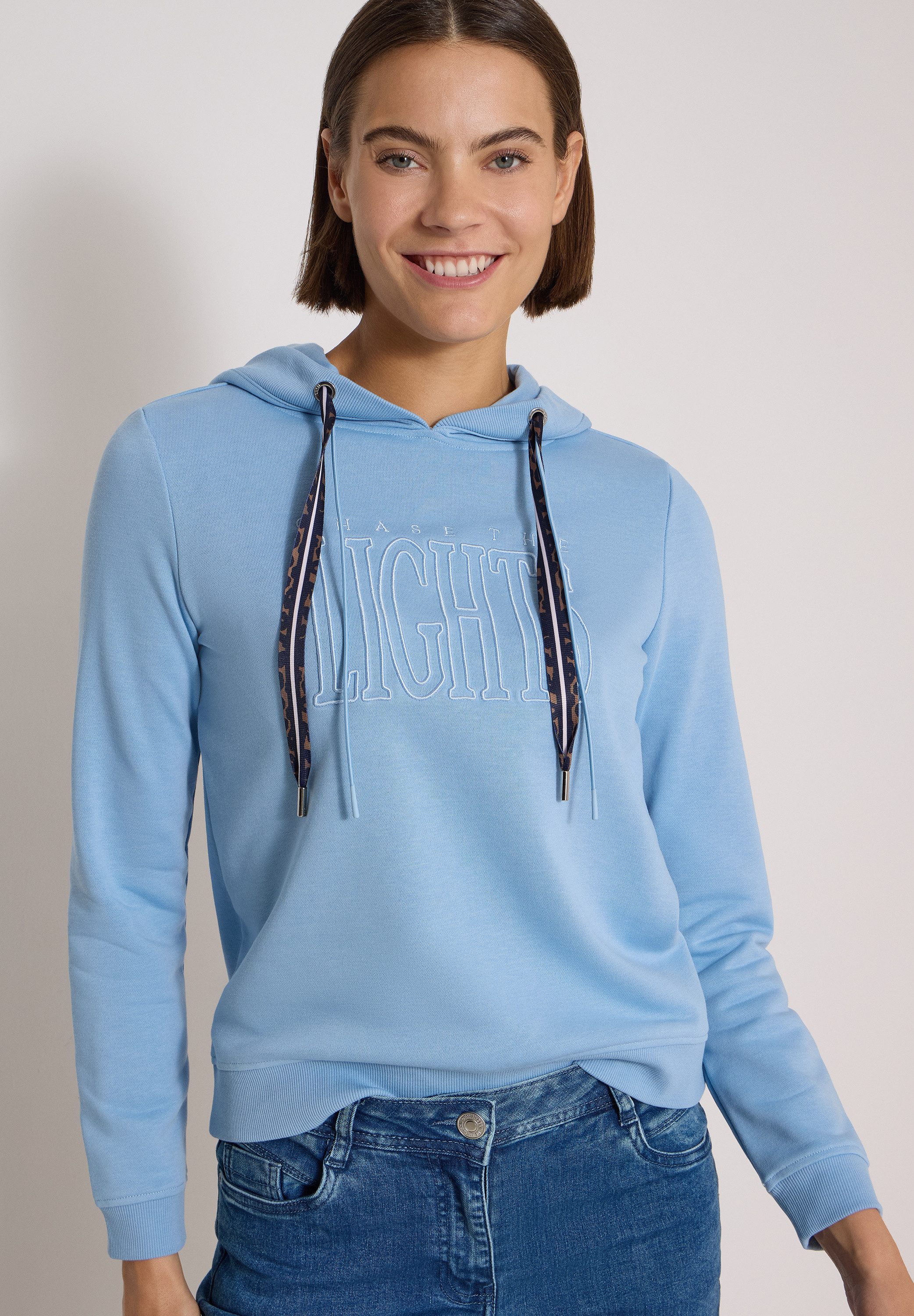 CECIL Sweatshirt mit Rippstrick