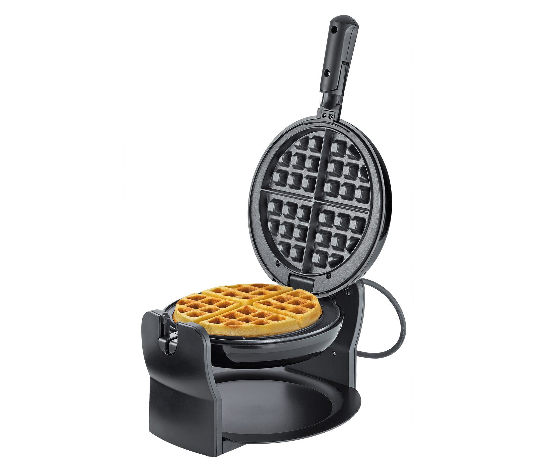 Cilio Waffeleisen Waffeleisen Waffelautomat Belgische Waffeln cilio drehbar schwarz