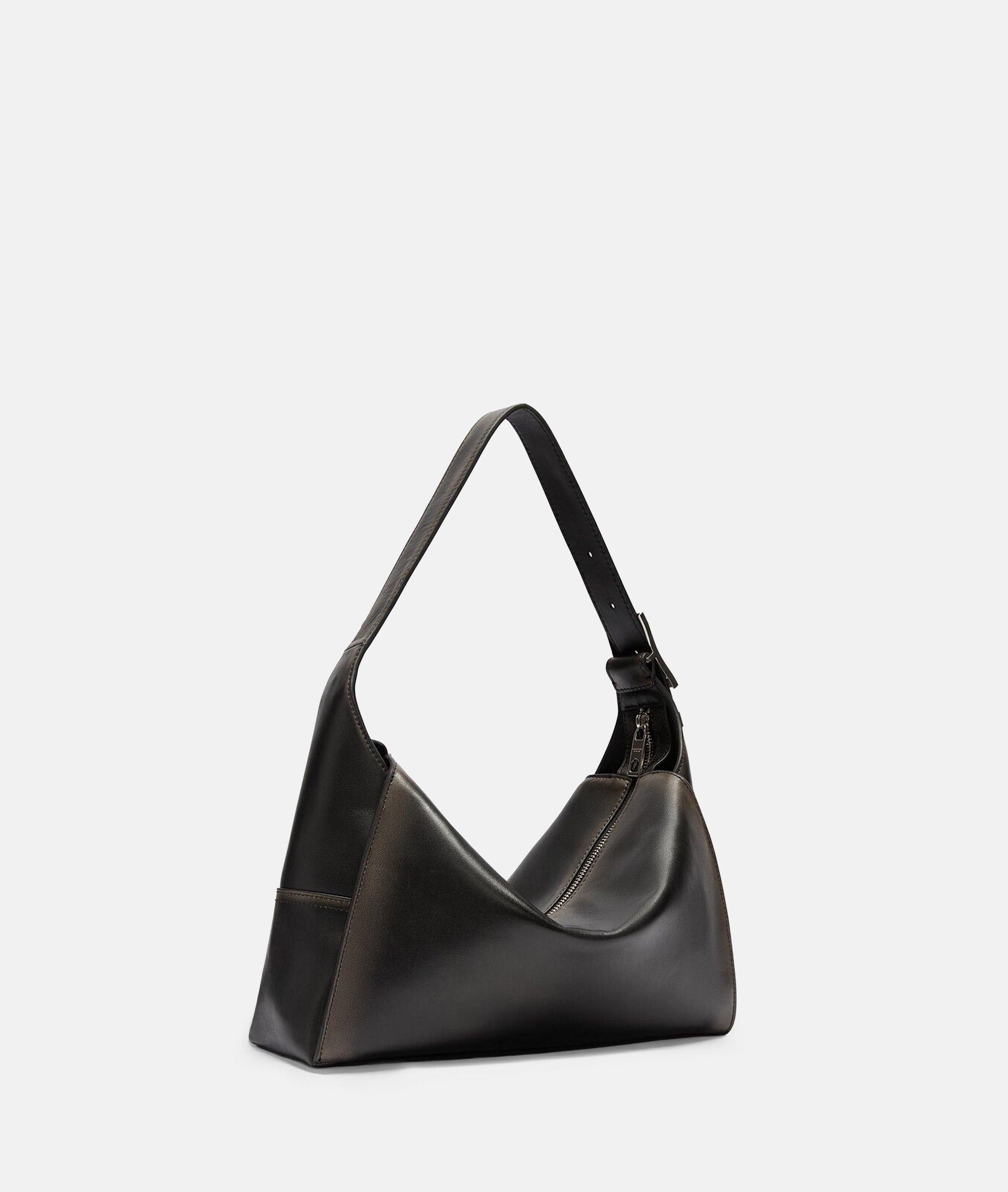 Liebeskind Berlin Schultertasche Lou Hobo M, Geräumige Schultertasche aus Rindsleder