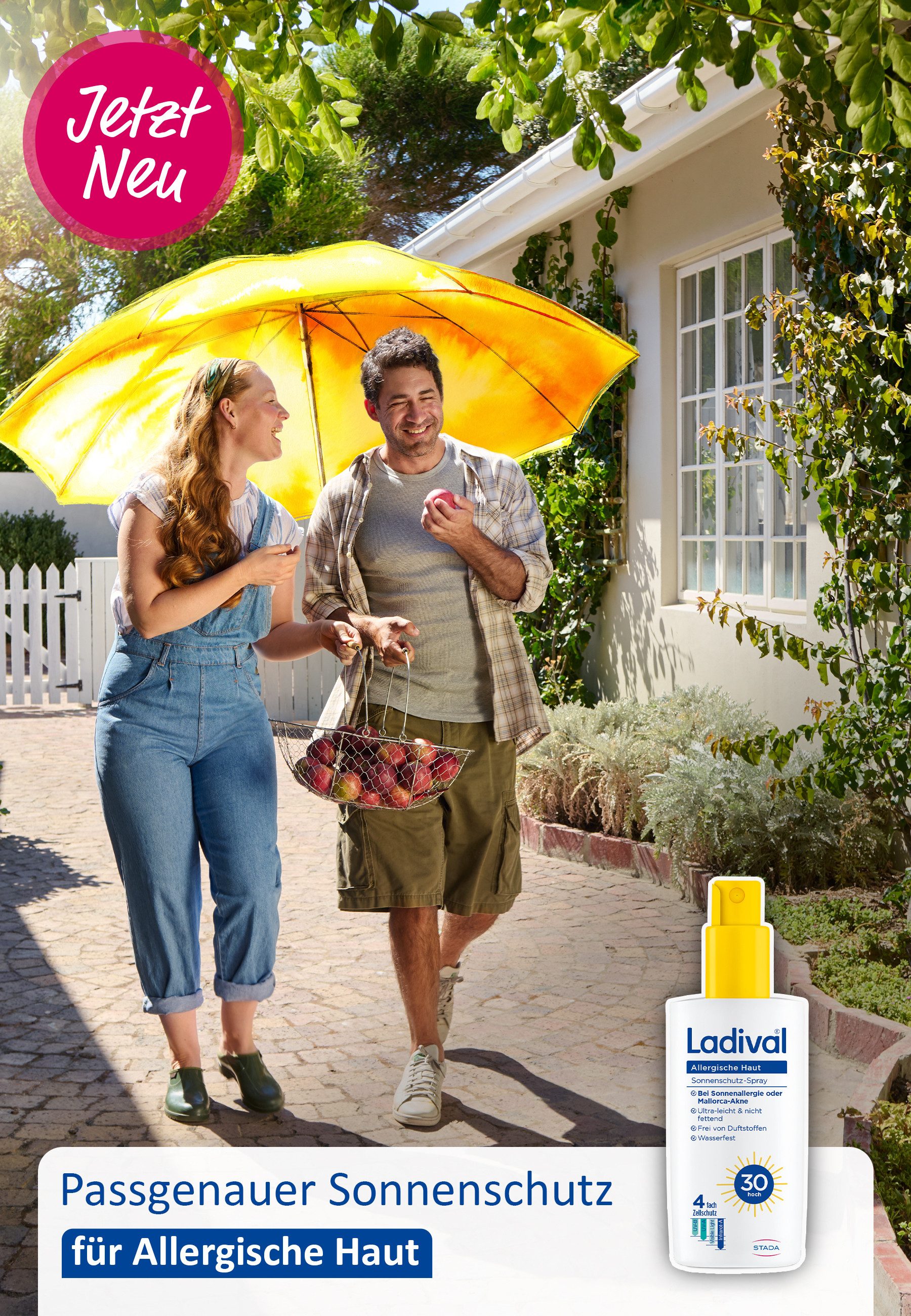 Ladival Sonnenschutzspray Allergische Haut Sonnenschutz-Spray, Sonnencreme, mit LSF 30 für allergische Haut und Sonnenallergie