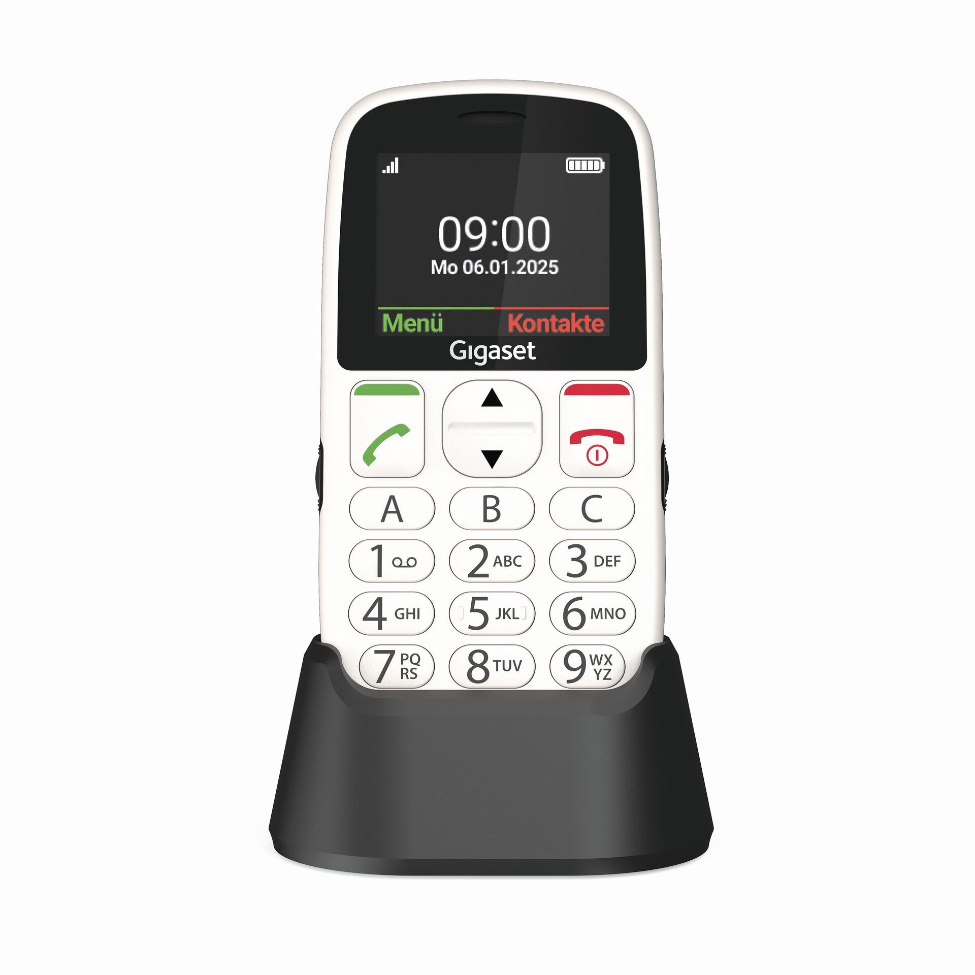 Gigaset GL395 Handy (5,6 cm/2,2 Zoll, 0 GB Speicherplatz, 0,3 MP Kamera, SOS-Notruftaste zur schnellen Benachrichtigung von Notfallkontakten)