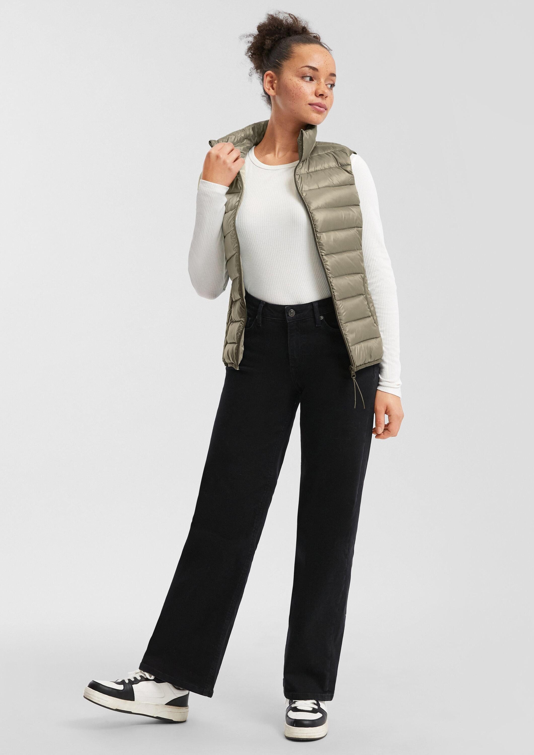QS Outdoorjacke Outdoor-Weste Leicht wattierte Steppweste