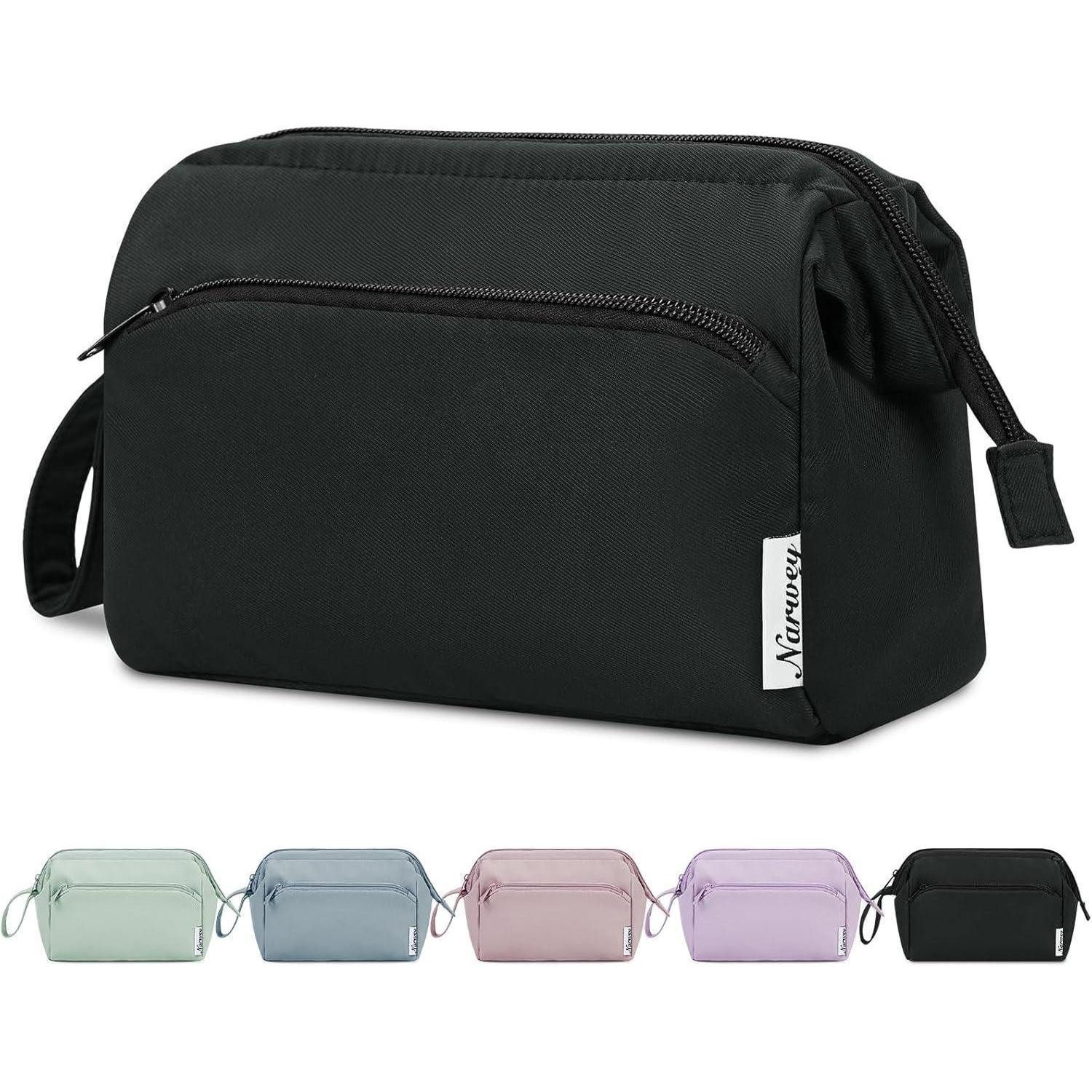 Kosmetiktasche Kulturtasche Damen Kosmetiktasche Schminktasche Schwarz A-schwarz