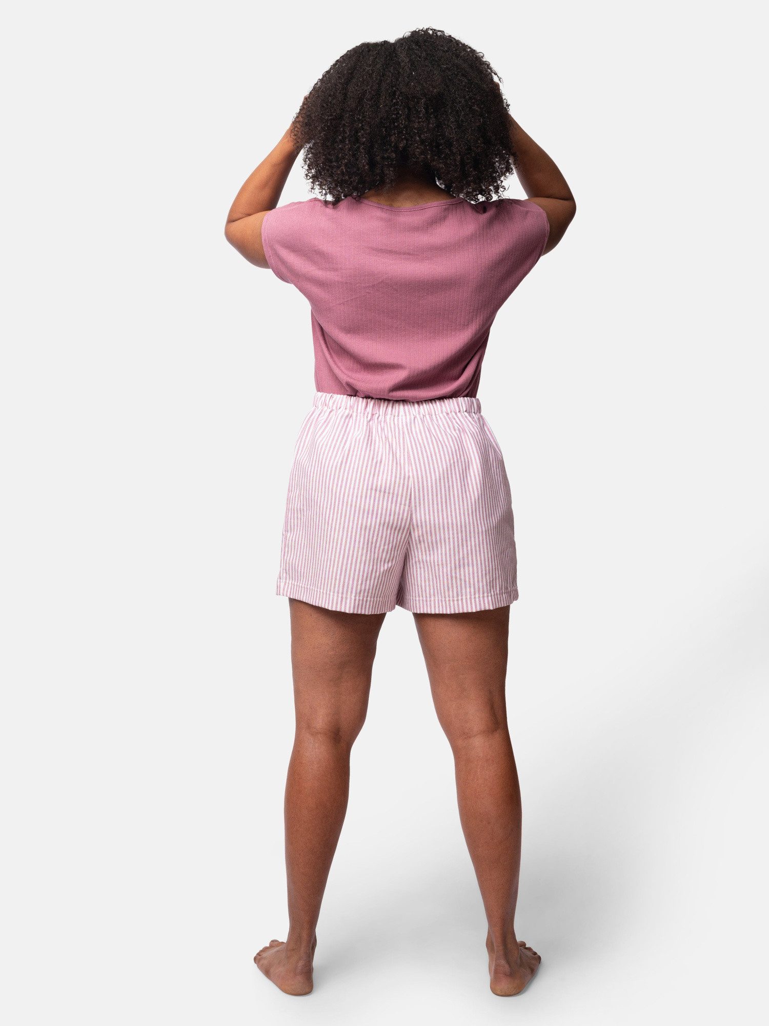 greenjama Pyjamashorts aus weichem Flanell, Biobaumwolle