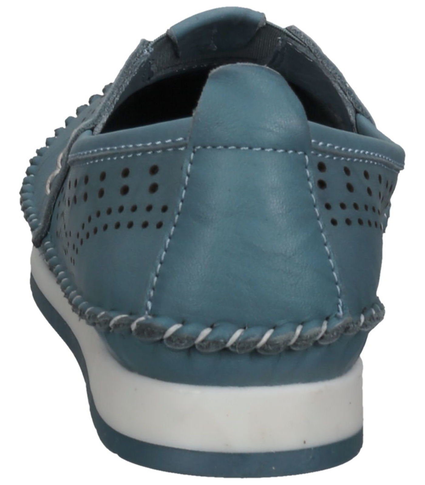 COSMOS Comfort Slipper Leder Blau Slipper